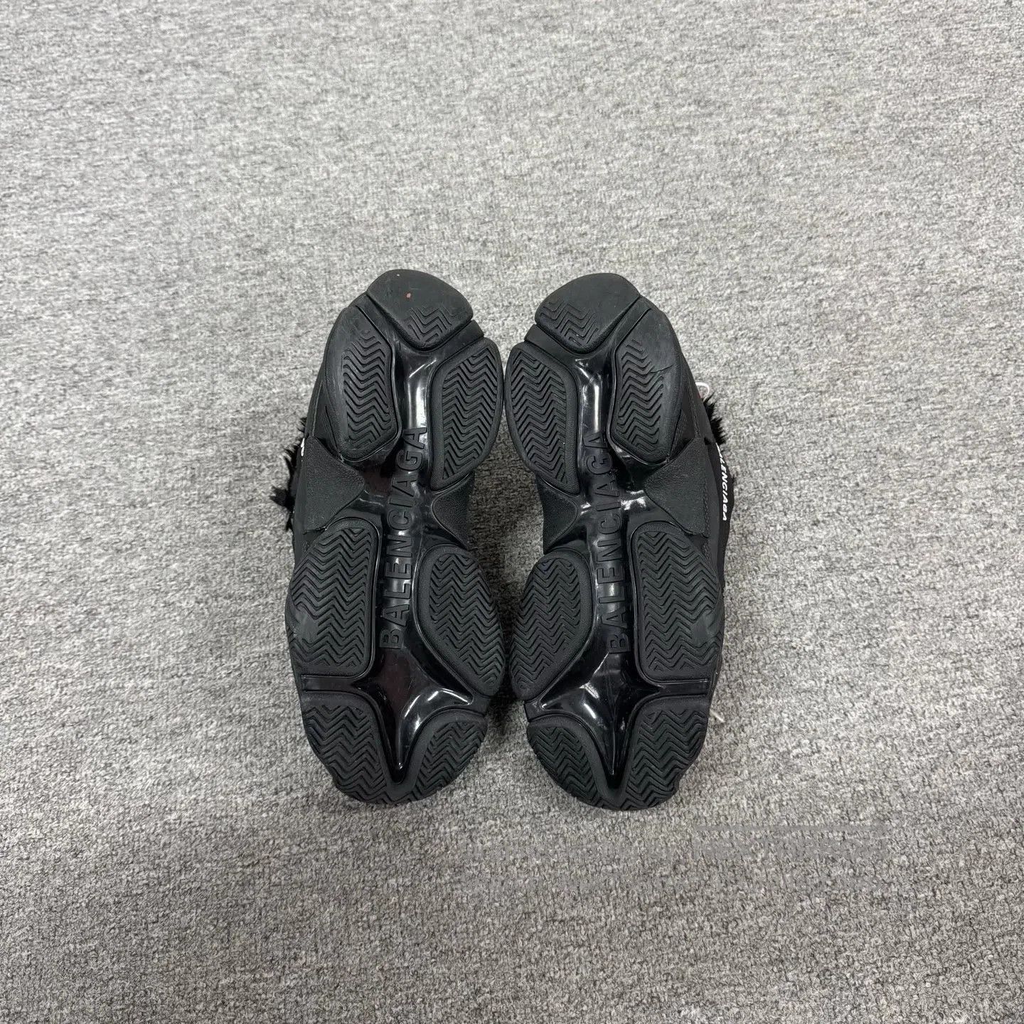 Balenciaga Balenciaga Triple S – All-black, velvety texture; dad shoe Size US 6.5 / IT 36.5 - 6 Thumbnail