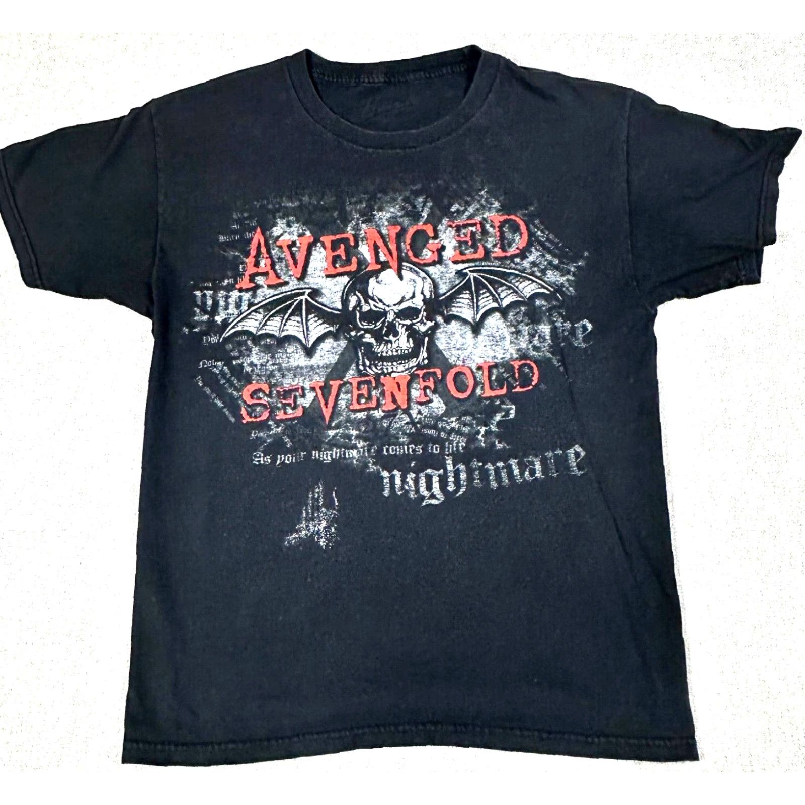 Bravado VINTAGE Avenged Sevenfold Bravado T-Shirt Mens Large As Your Nightmare Come To Life Skull Bat Wings 2010s 90s Theme Mens (if applicable) Size US L / EU 52-54 / 3 - 2 Thumbnail