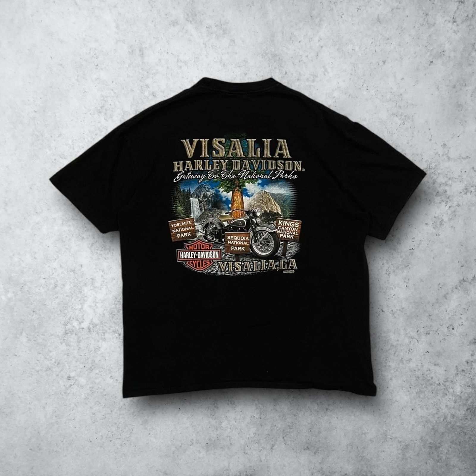 Harley Davidson Harley-Davidson Black Graphic T-Shirt of Woman Motorcycle Size US L / EU 52-54 / 3 - 3 Thumbnail