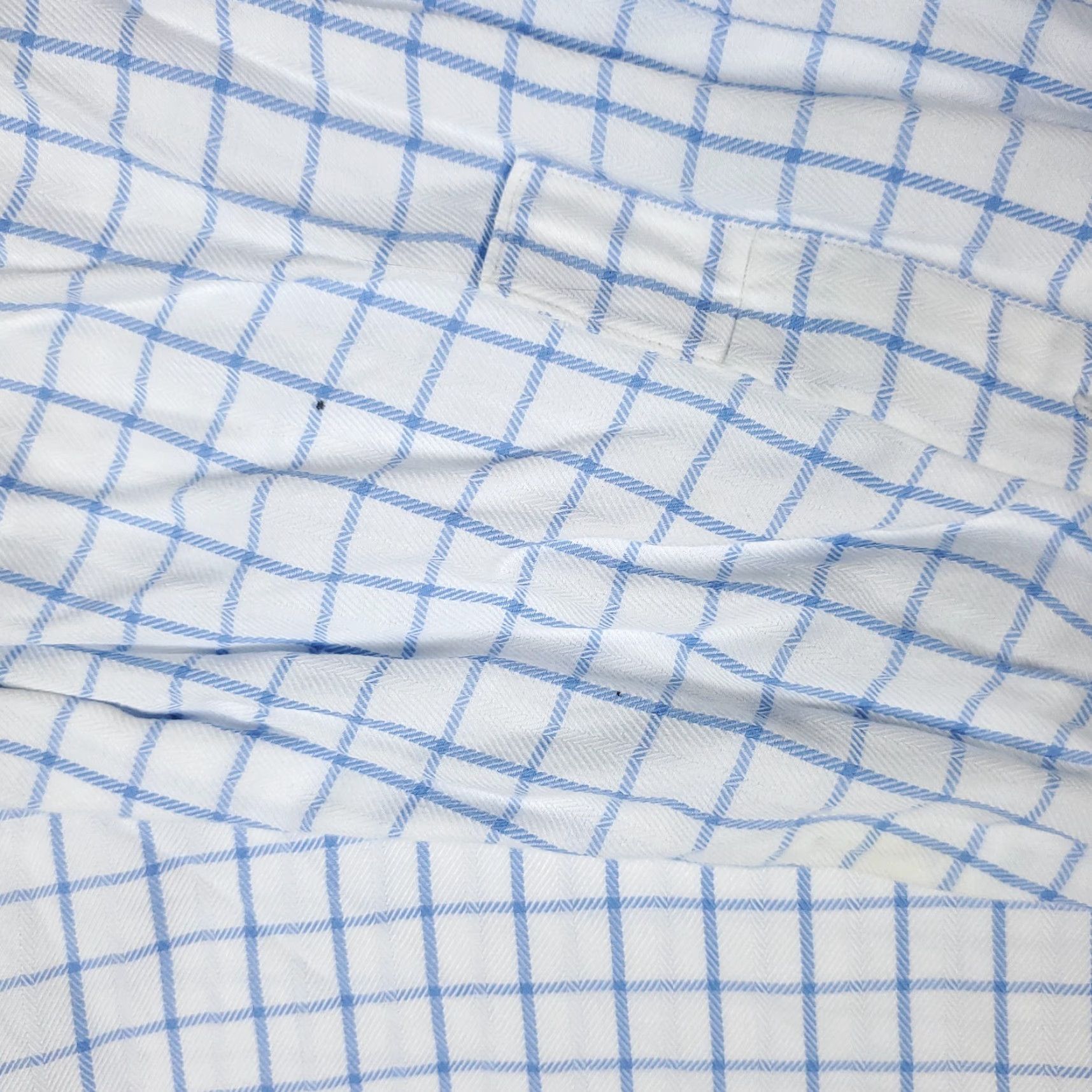 Cremieux VINTAGE Daniel Cremieux Shirt Blue Check Button-Up 17.5 Regular Adult Medium Blue 90s Concert Home Office Mens Size US XL / EU 56 / 4 - 3 Thumbnail