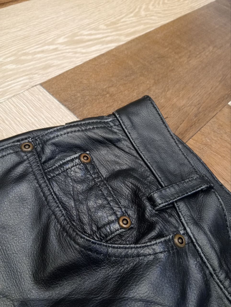 Leather JAPANESE BLACK LEATHER PANTS Size US 29 - 8 Thumbnail