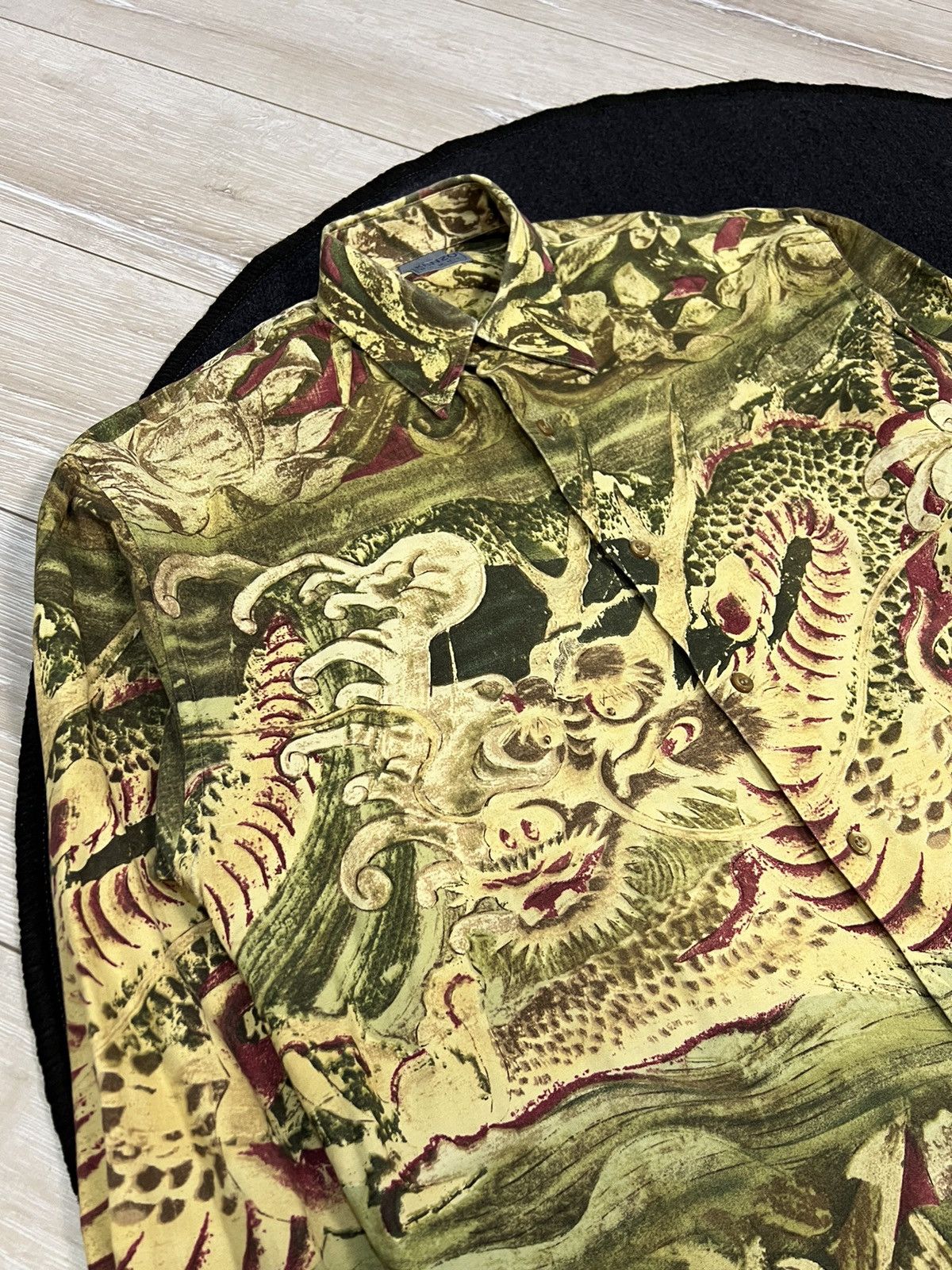 Kenzo × Vintage Crazy overprinted Dragon Yohji Yamamoto style Shirt Kenzo Size US L / EU 52-54 / 3 - 5 Thumbnail
