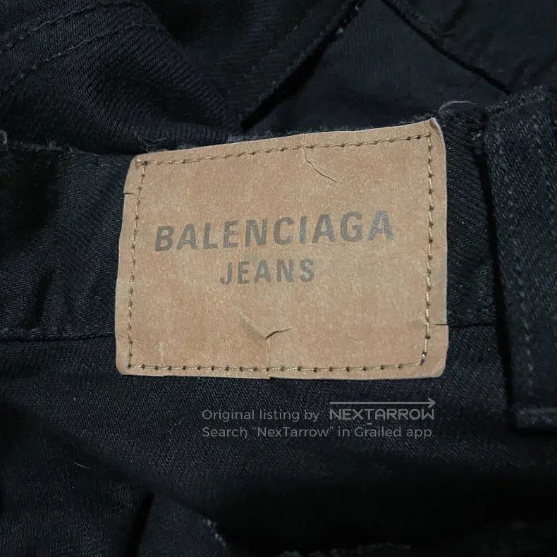 Balenciaga Balenciaga size L Black jeans with side seam short-sleeved Size US 27 - 4 Thumbnail