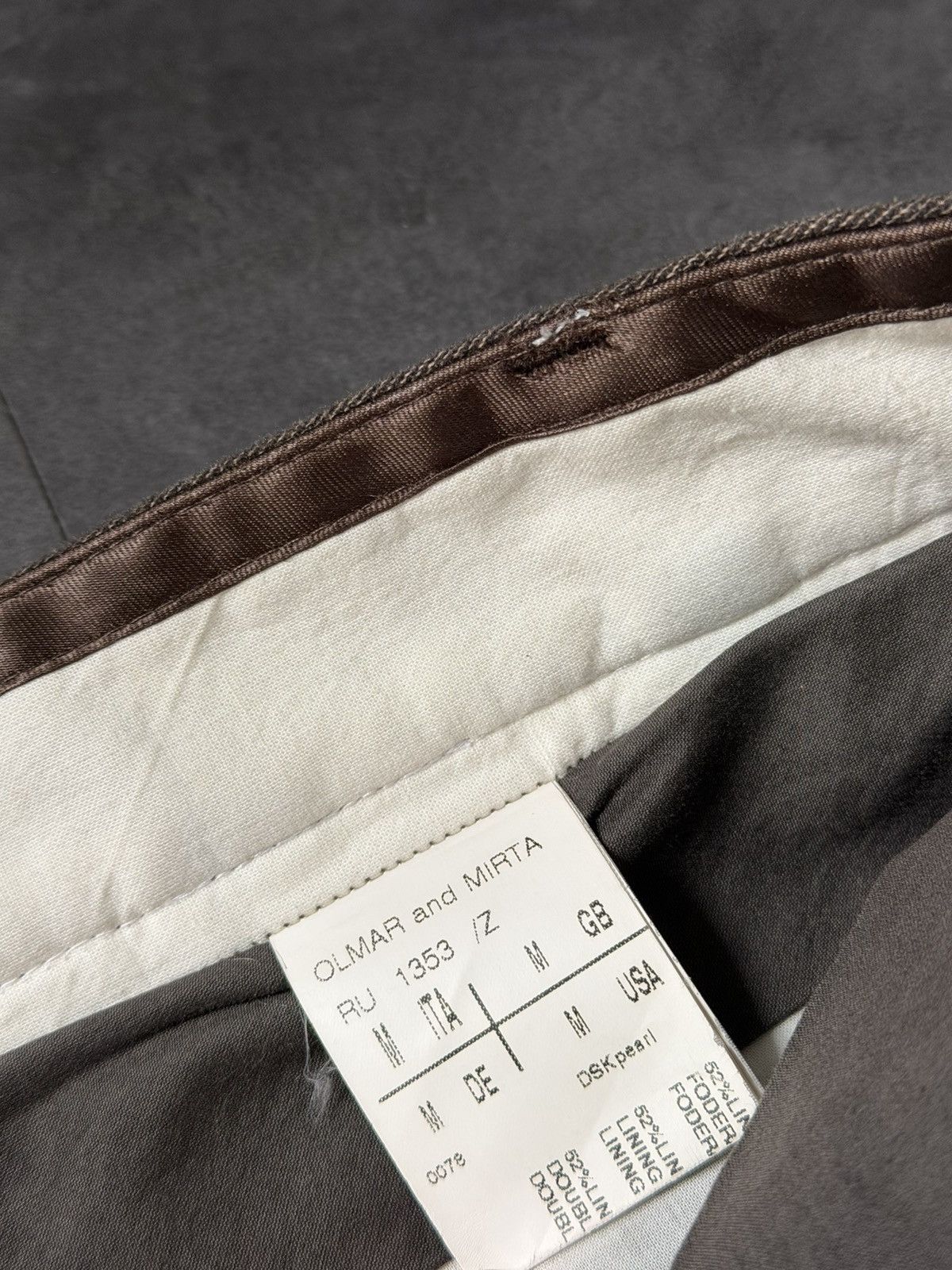 Rick Owens F/W 06 "DUSTULATOR" Striped Runway Linen & Cotton Pants M Size US 32 / EU 48 - 16 Thumbnail