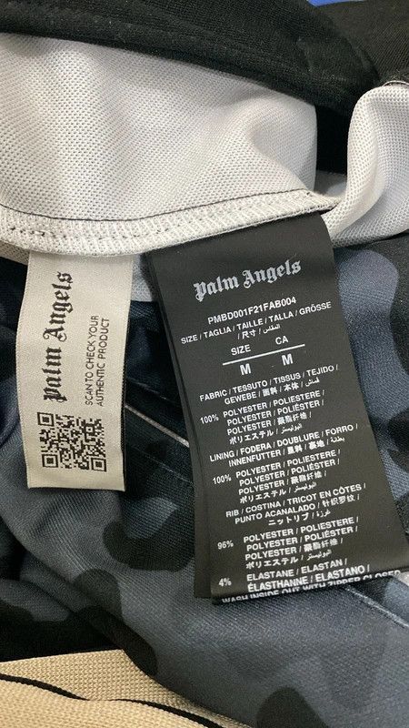Palm Angels Palm angels track jacket navy blue camo Size US M / EU 48-50 / 2 - 9 Thumbnail