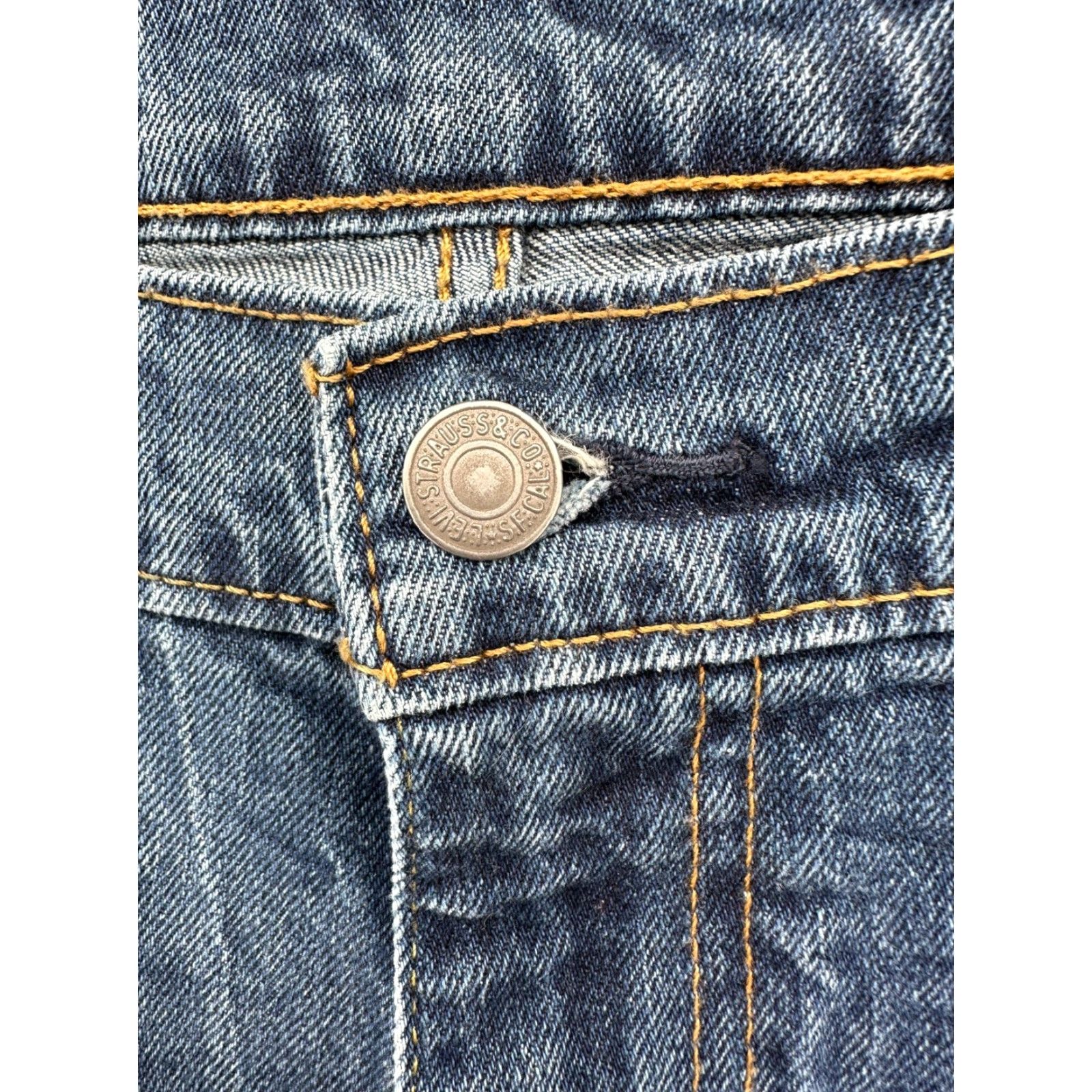 Levi's Levis Jeans 36x32 Mens Blue 527 Straight American Western Dark Wash Faded Denim Size US 36 / EU 52 - 2 Thumbnail