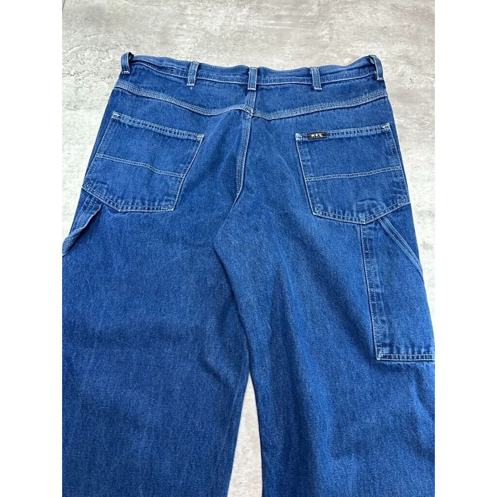 Other Vintage Key Work Wear Dark Wash Carpenter Pants Size 35 Blue Size US 35 - 7 Thumbnail