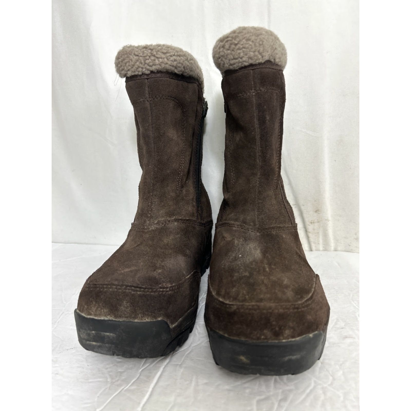 SOREL Sorel Women's WaterFall Boots Brown Suede WaterFall Boots Winter Boots WaterFall Boots Size 5.5 Brown Suede Zip Up Mid-Calf Women's Boots Size US 6 / IT 36 - 5 Thumbnail