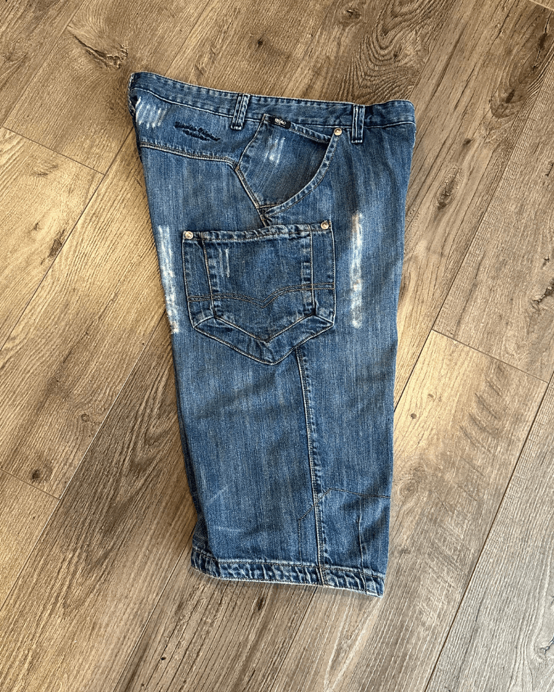 Mossimo × Vintage Vintage Y2K Mossimo Side Pocket Long Denim Shorts - Size 33 Size US 33 - 4 Thumbnail