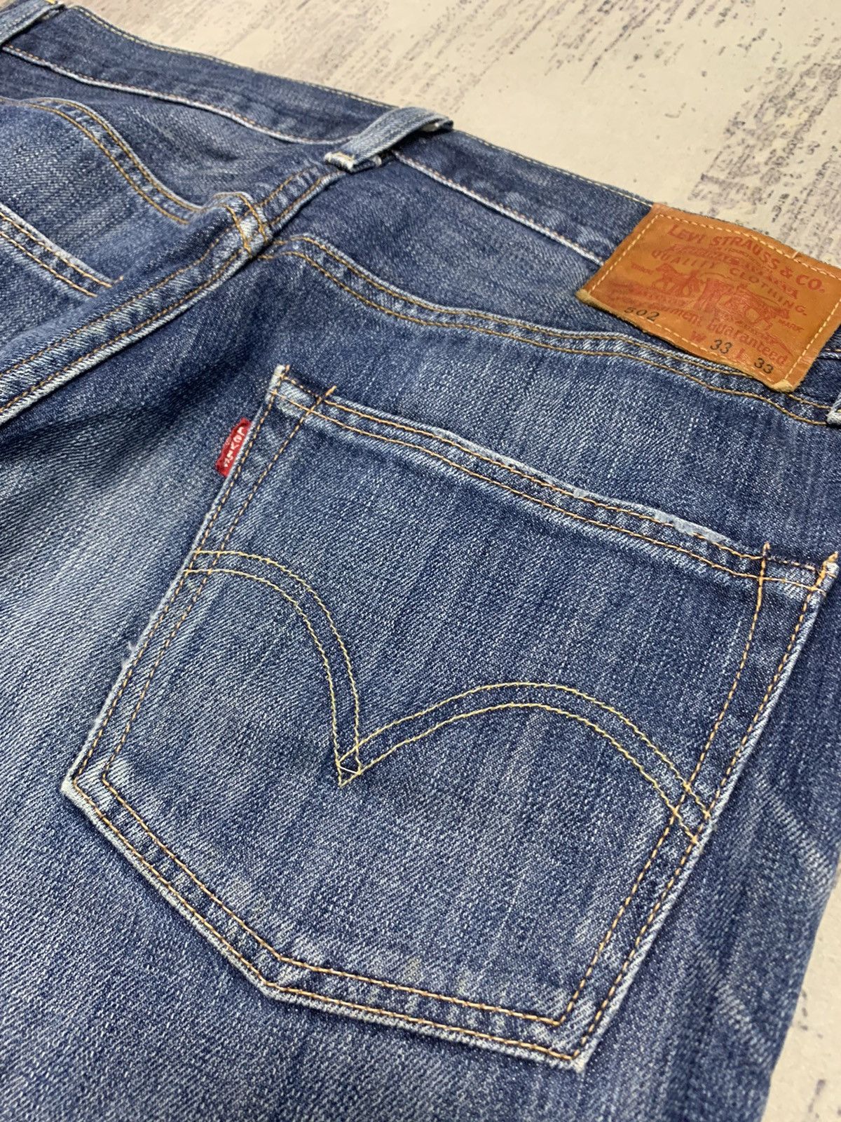 Levi's Vintage Levi's 502 Distressed Straight Jeans Size US 33 - 15 Thumbnail
