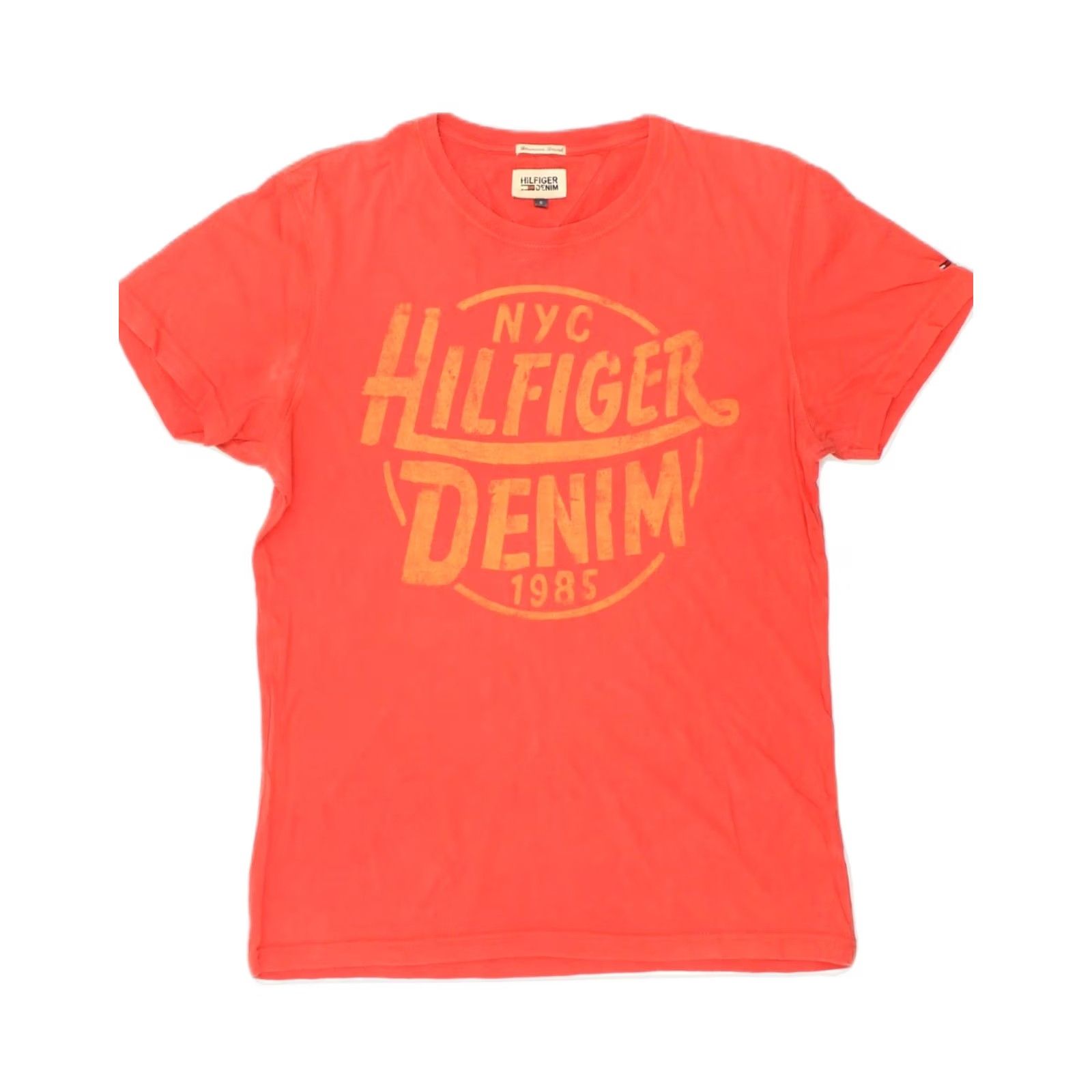Tommy Hilfiger TOMMY HILFIGER Mens T-Shirt Small Red Cotton Graphic Top Size US S / EU 44-46 / 1 - 2 Thumbnail