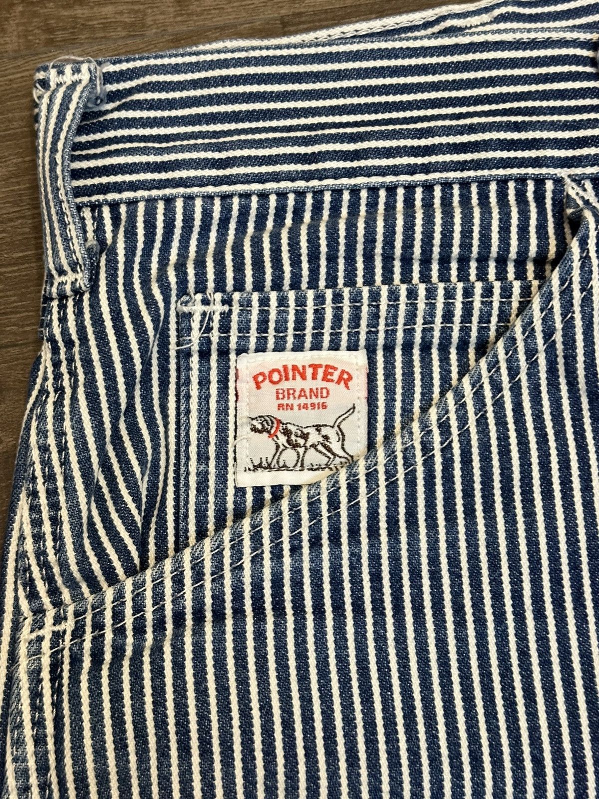 Pointer vintage Pointer hickory striped carpenter shortpant. Size US 33 - 17 Thumbnail