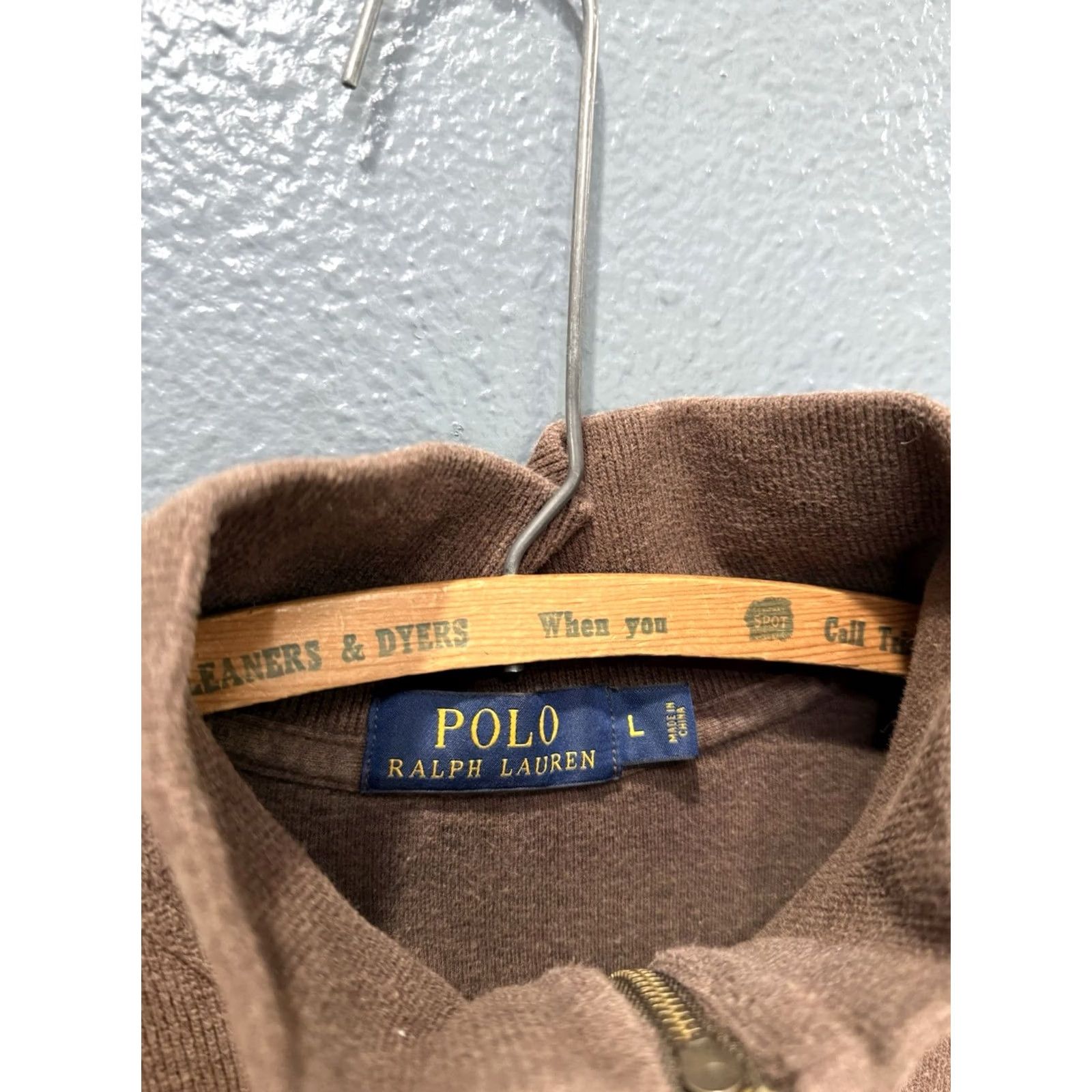 Polo Ralph Lauren Polo Ralph Lauren Sweatshirt Zip Brown Cotton Men L Size Large Pullover Closure Zip Size US L / EU 52-54 / 3 - 2 Thumbnail