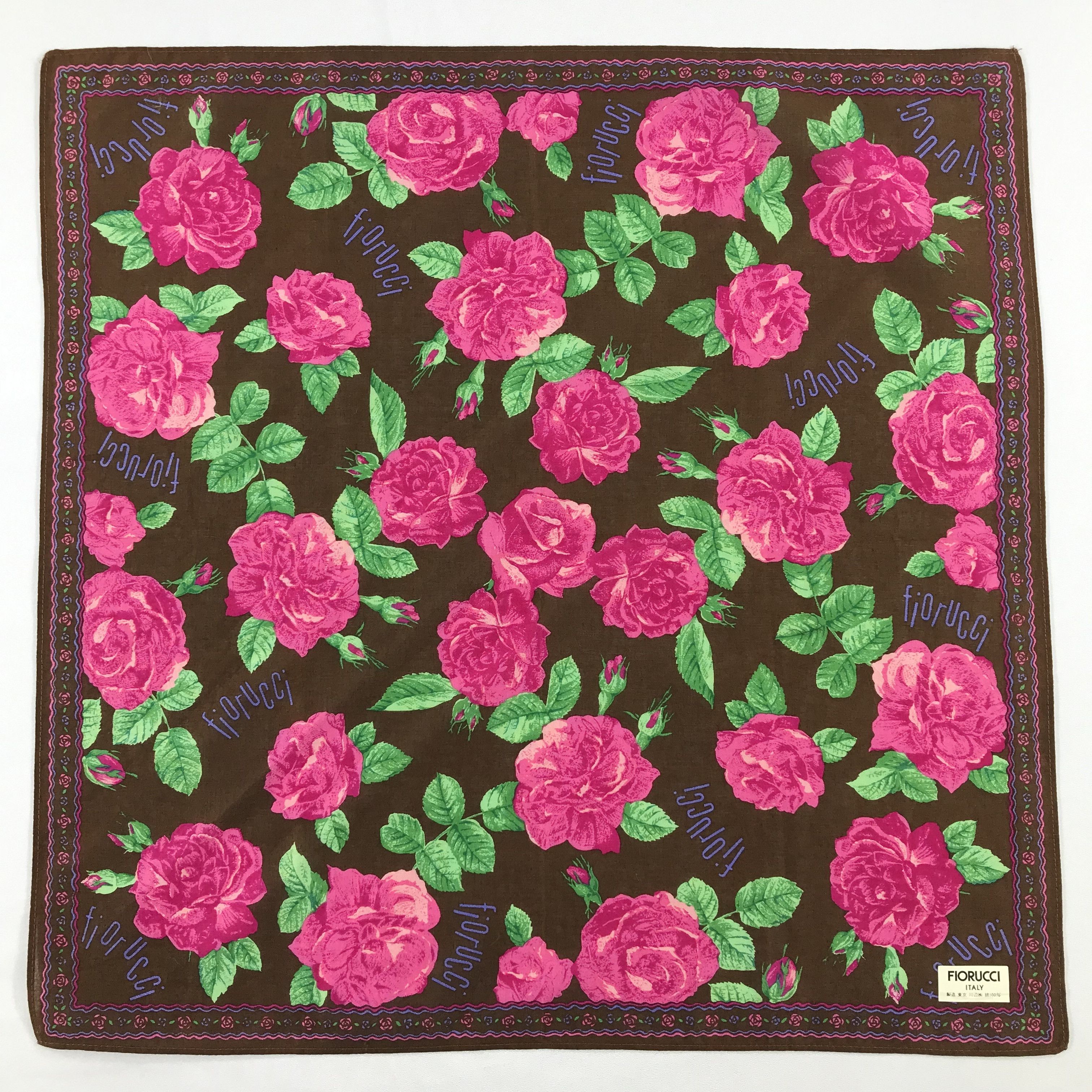 Fiorucci × Vintage Fiorucci Bandana / Handkerchief / Neckerchief - S2141 Size ONE SIZE - 1 Thumbnail