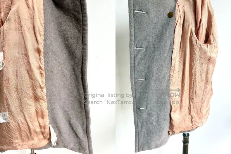 Vivienne Westwood Vivienne Westwood Beige Saturn Button Fleece Coat Size XS / US 0-2 / IT 36-38 - 6 Thumbnail