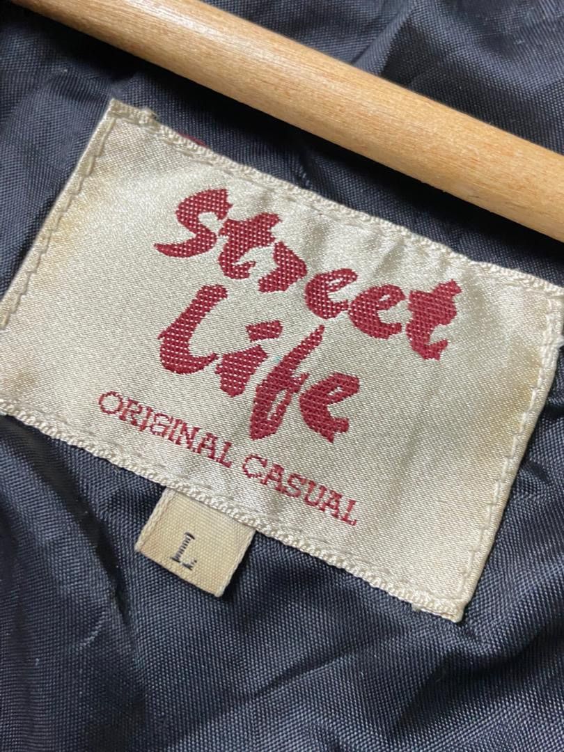 Japanese Brand Street Life Brand Leather Jacket with Double Pocket (183) Size US L / EU 52-54 / 3 - 4 Thumbnail