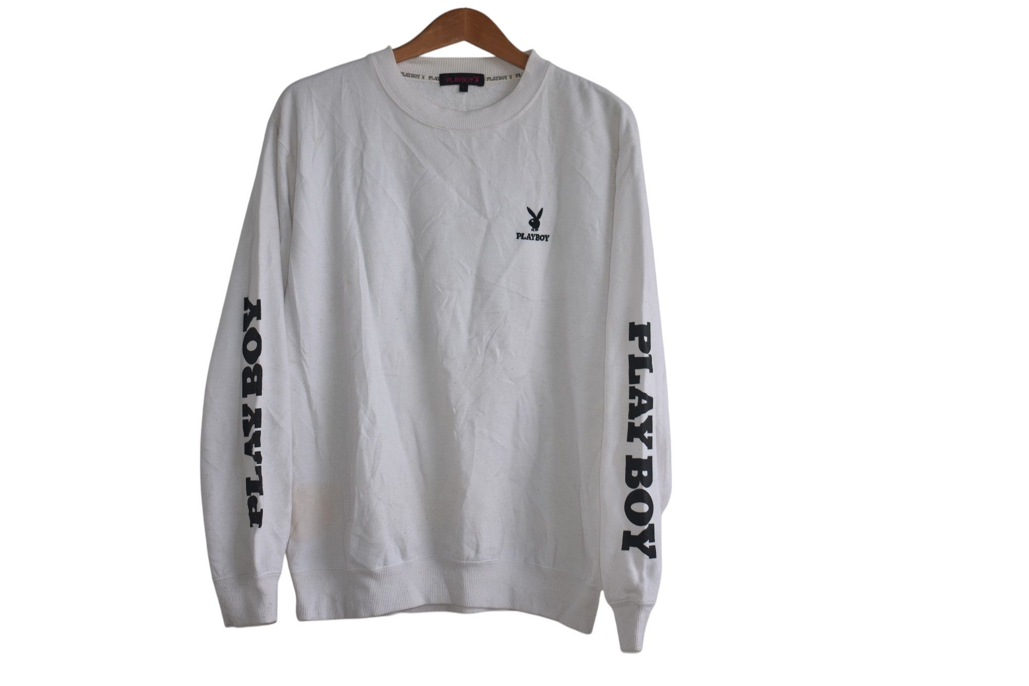 Playboy × Vintage Vintage Playboy Big Logo Sweatshirt L Size US L / EU 52-54 / 3 - 2 Thumbnail