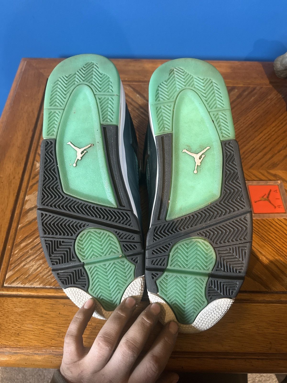 Jordan Brand Jordan Retro 4 Teal Size US 12 / EU 45 - 3 Thumbnail