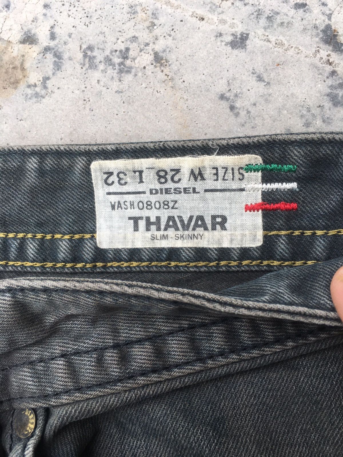 Diesel Diesel Thavar Slim-Skinny Jeans Size US 31 - 8 Thumbnail