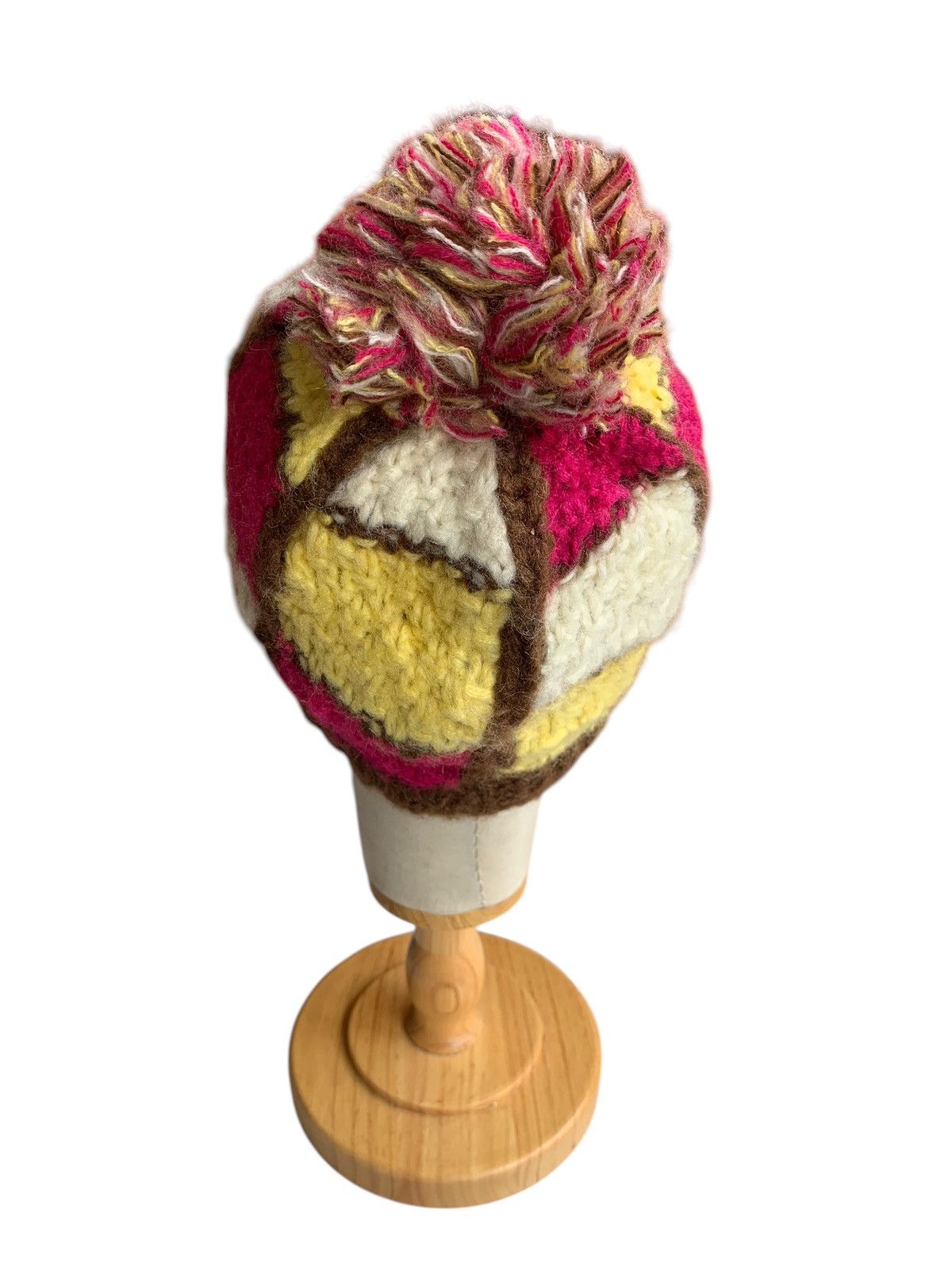 Japanese Brand × Kapital × Vintage KNITTED CROCHET WINTER SESSIONS HANDMADE BEANIE HATS Size ONE SIZE - 7 Thumbnail