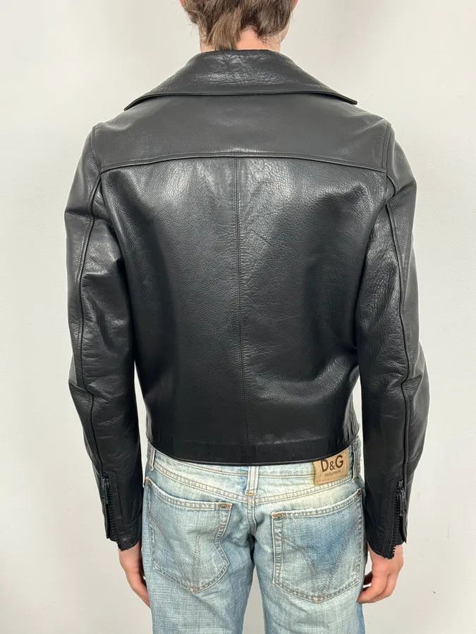 Acne Studios SS2014 Acne Studios Black Leather Asymmetrical Biker Jacket Size US S / EU 44-46 / 1 - 3 Thumbnail
