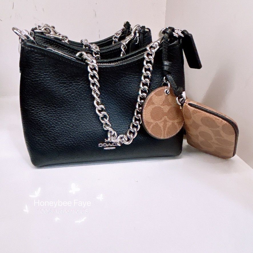 Coach Laurel Small Shoulder Bag With Mirror Charm And Pouch CBI06 Size ONE SIZE - 3 Thumbnail