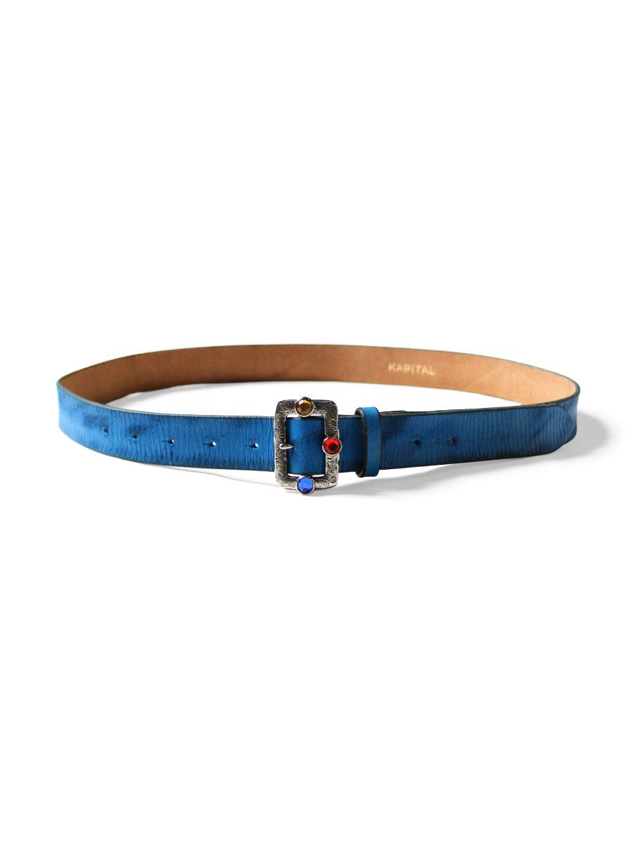 Kapital Kapital Oi Leather Stutted Buckle Belt Size ONE SIZE - 2 Thumbnail