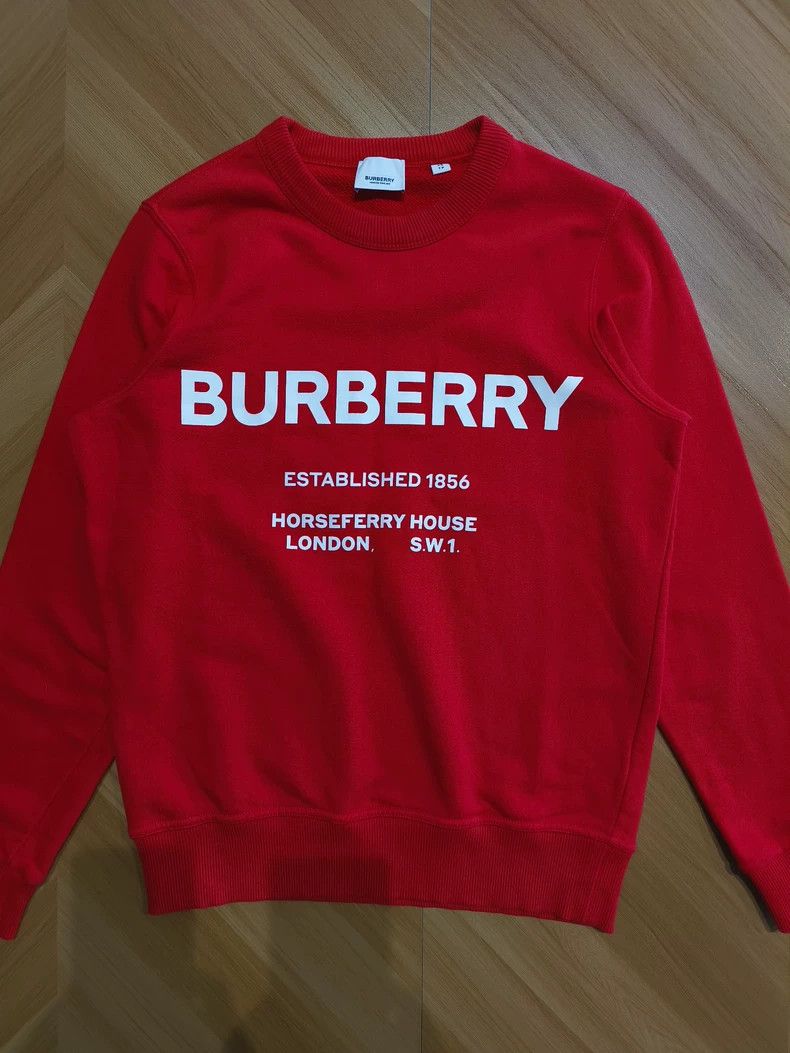 Burberry Burberry Red Sweatshirt with Logo-yf Size US XS / EU 42 / 0 - 1 Thumbnail