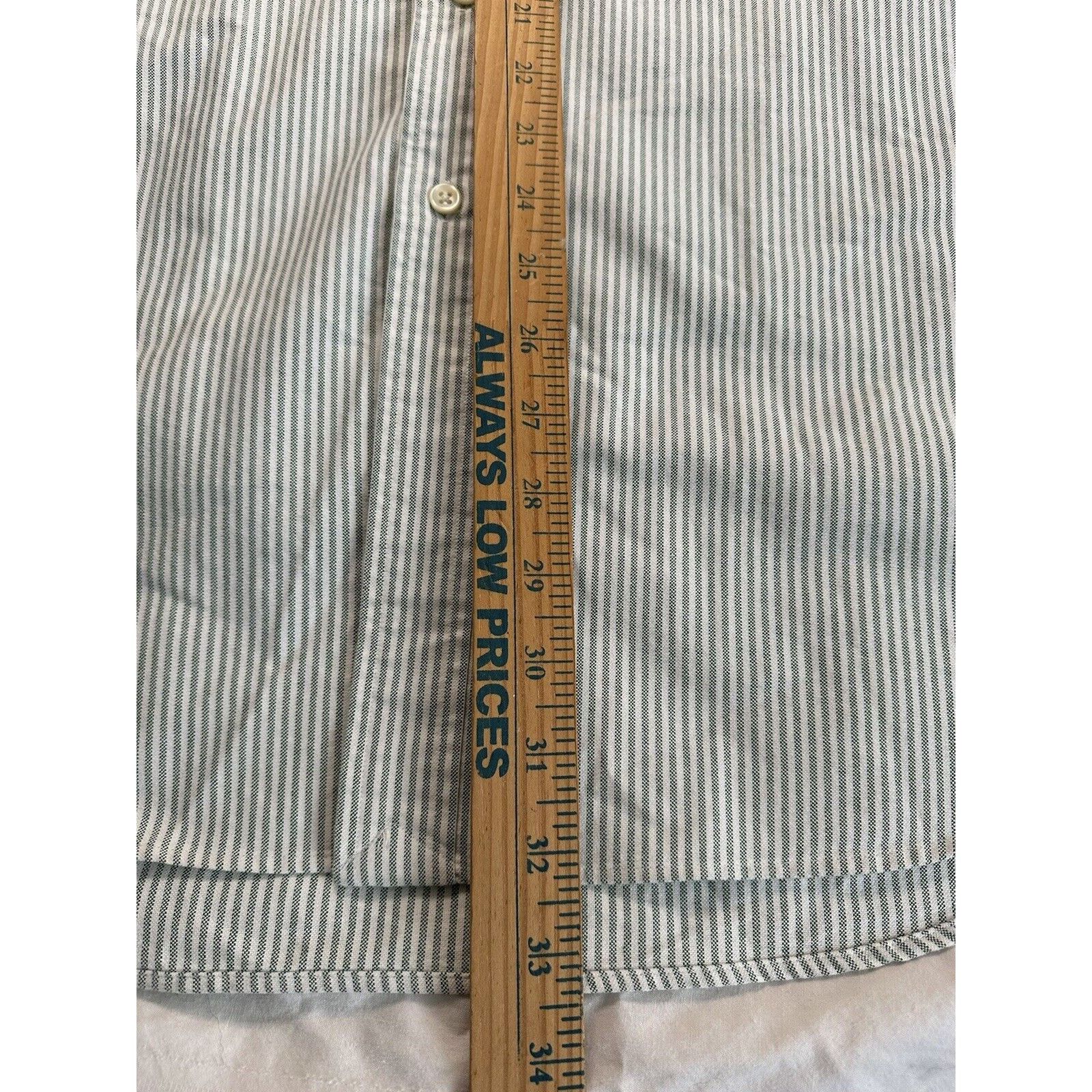 Ralph Lauren Ralph Lauren Custom Fit, XL Shirt Green White Striped/Pony Size US XL / EU 56 / 4 - 8 Thumbnail