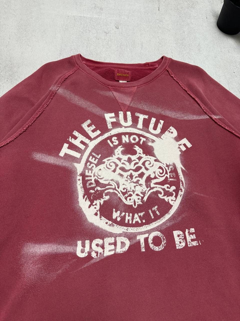 Diesel × Vintage Vintage Diesel Sweatshirt Big Logo Baggy Japanese Y2K 90s Size US XL / EU 56 / 4 - 3 Thumbnail