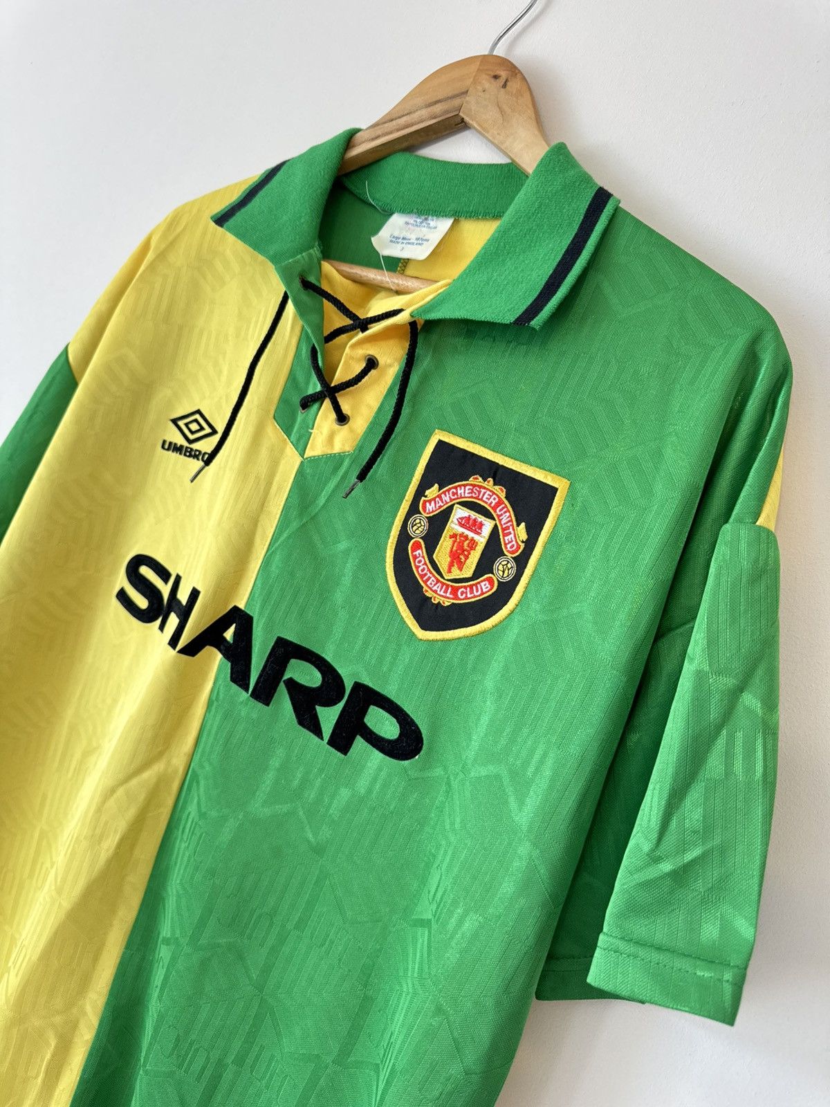 Umbro Vintage Manchester United 1992-1994 Third Soccer Jersey Kit Size US L / EU 52-54 / 3 - 6 Thumbnail