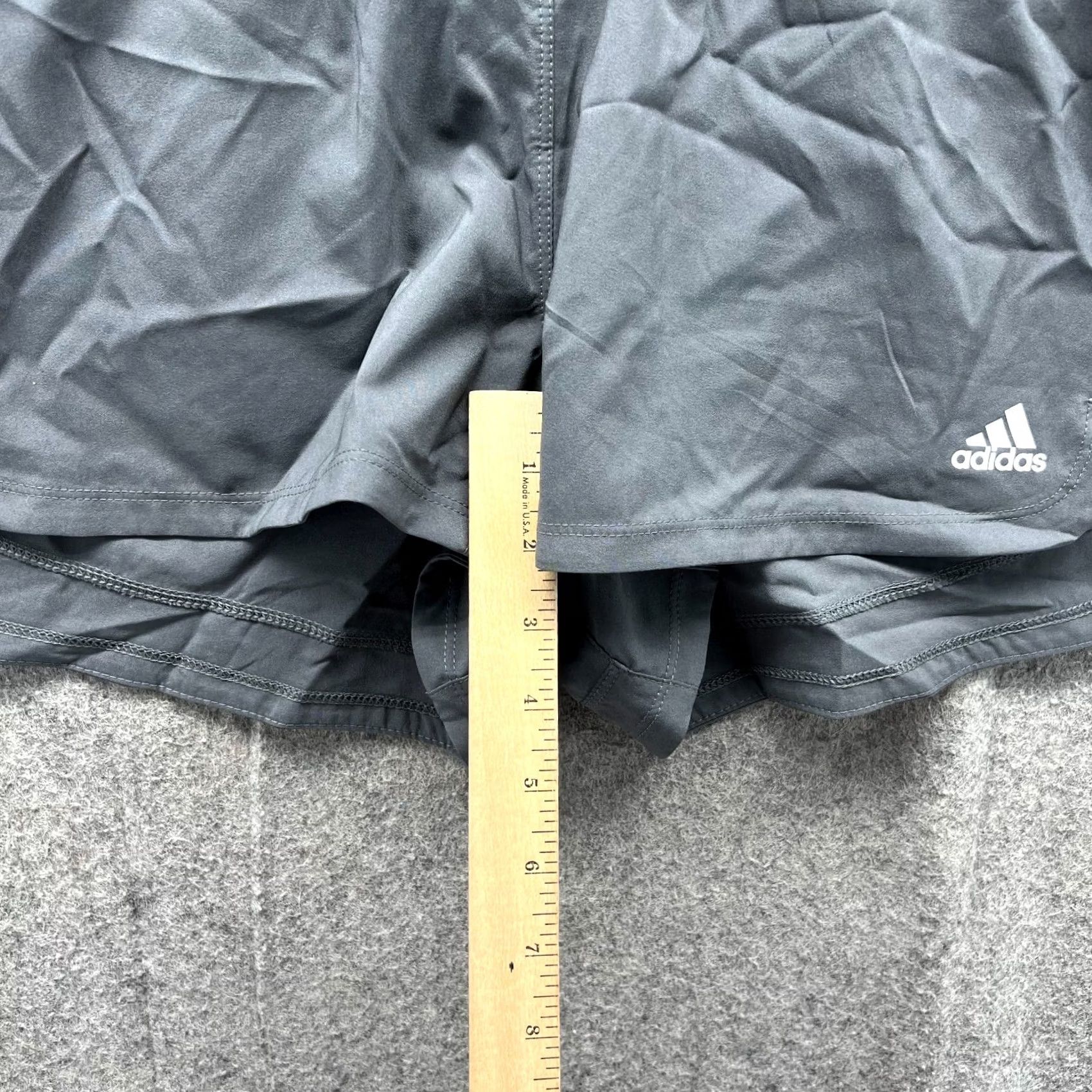 Adidas Adidas Shorts Women Large Gray Pacer 3-Stripes Woven Primegreen Running Gym Regular Feminine Athletic Shorts Womens Gray Size 36" / US 14 / IT 50 - 5 Thumbnail