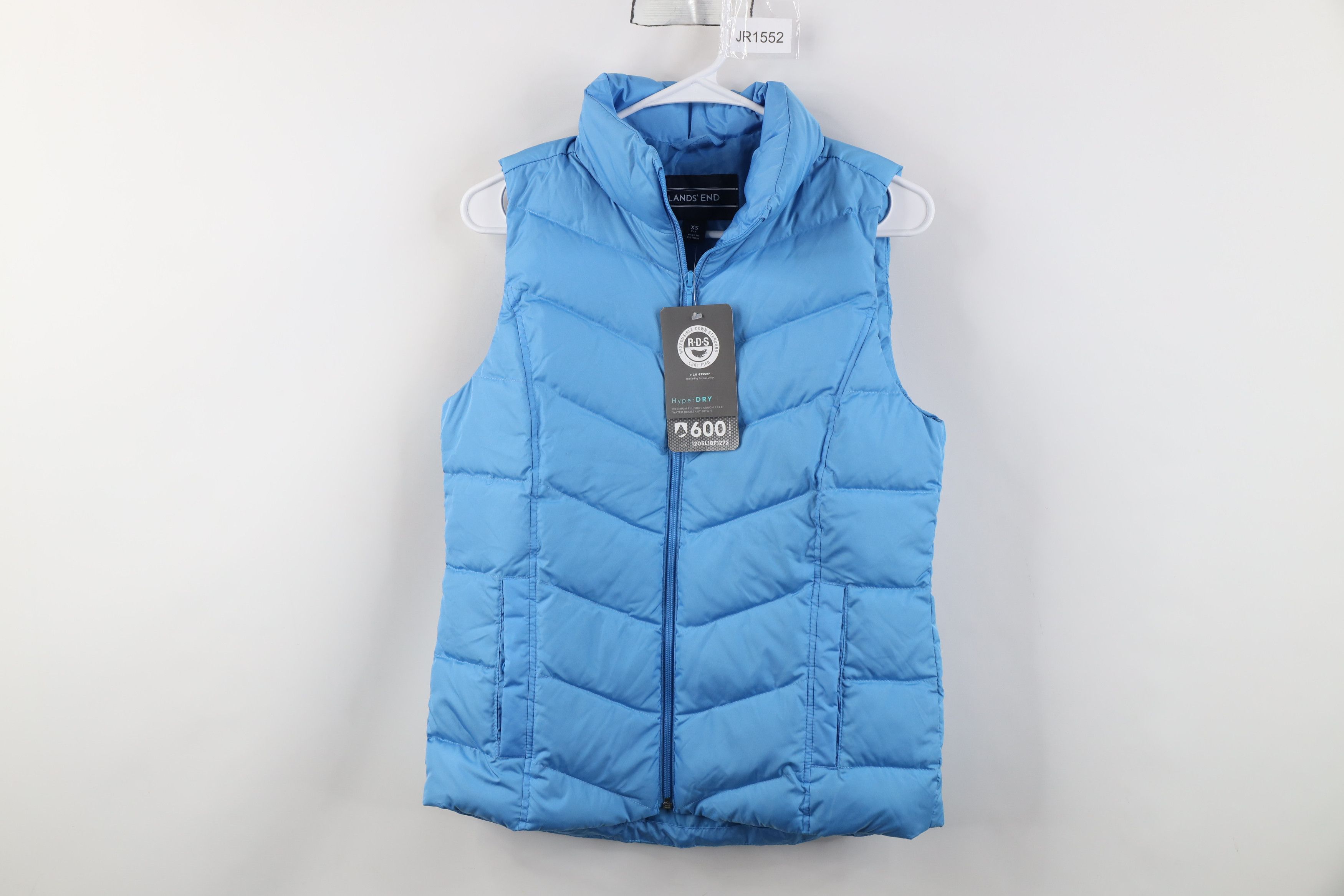Lands' End New Lands End Hyper Dry 600 Duck Down Puffer Vest Jacket Size XS / US 0-2 / IT 36-38 - 1 Thumbnail