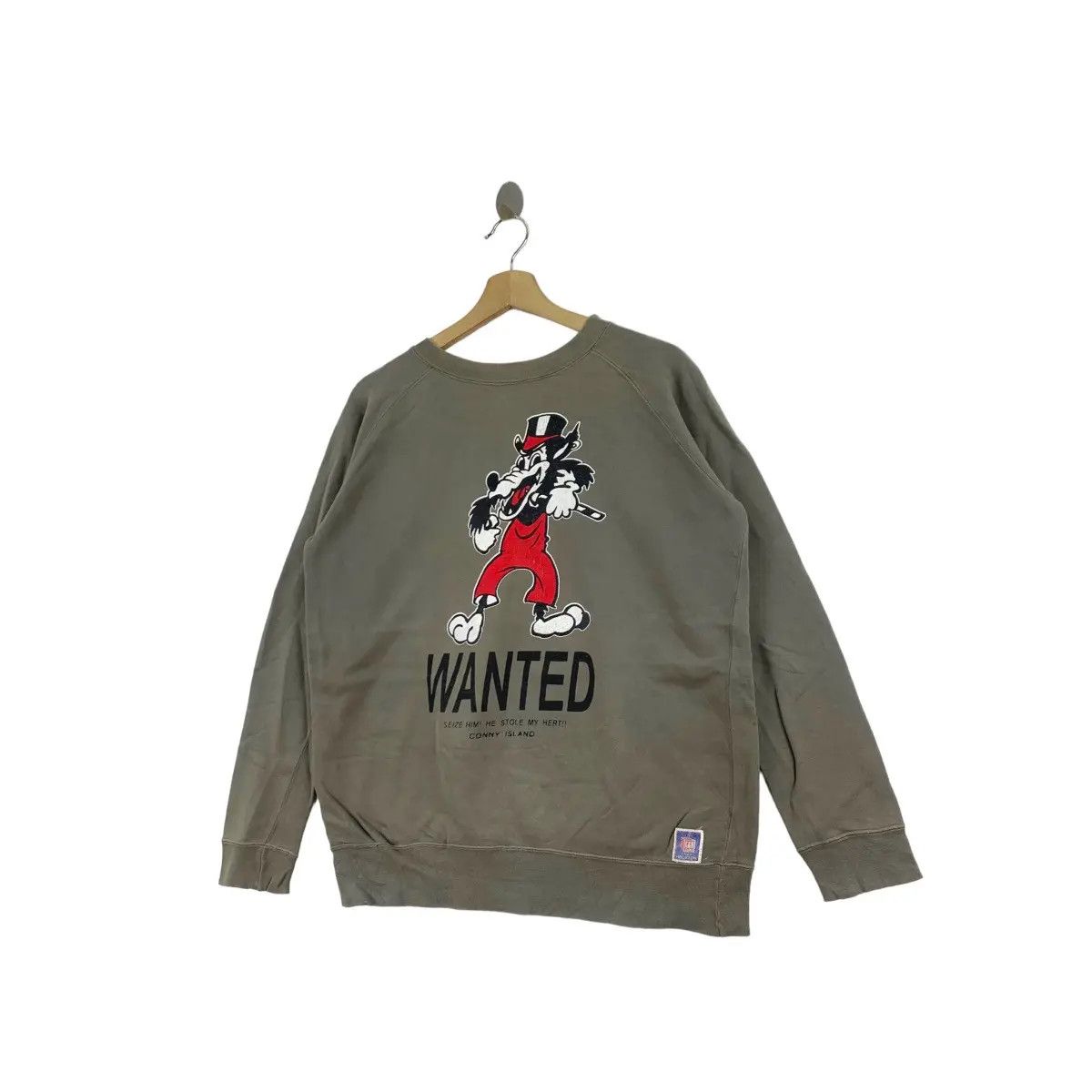 Vintage Vintage 90’ BIG BAD WOLF Zeke Disney Character Sweatshirt Size L / US 10 / IT 46 - 5 Thumbnail