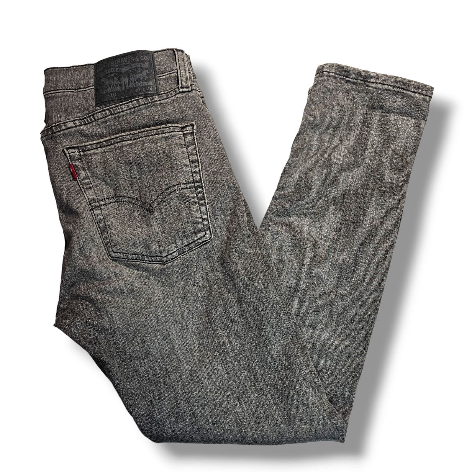 Levi's EUC Levi's 510 Skinny Flex Stretch Fit Jeans Sz. 30x28 Black Size US 30 / EU 46 - 1 Thumbnail