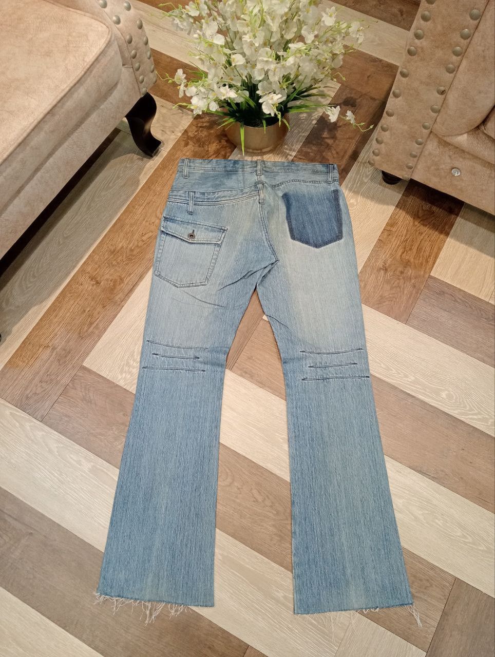 The Difference JAPANESE RUPERT THE DIFFERENCE FLARED BLUE JEANS Size US 34 / EU 50 - 1 Thumbnail