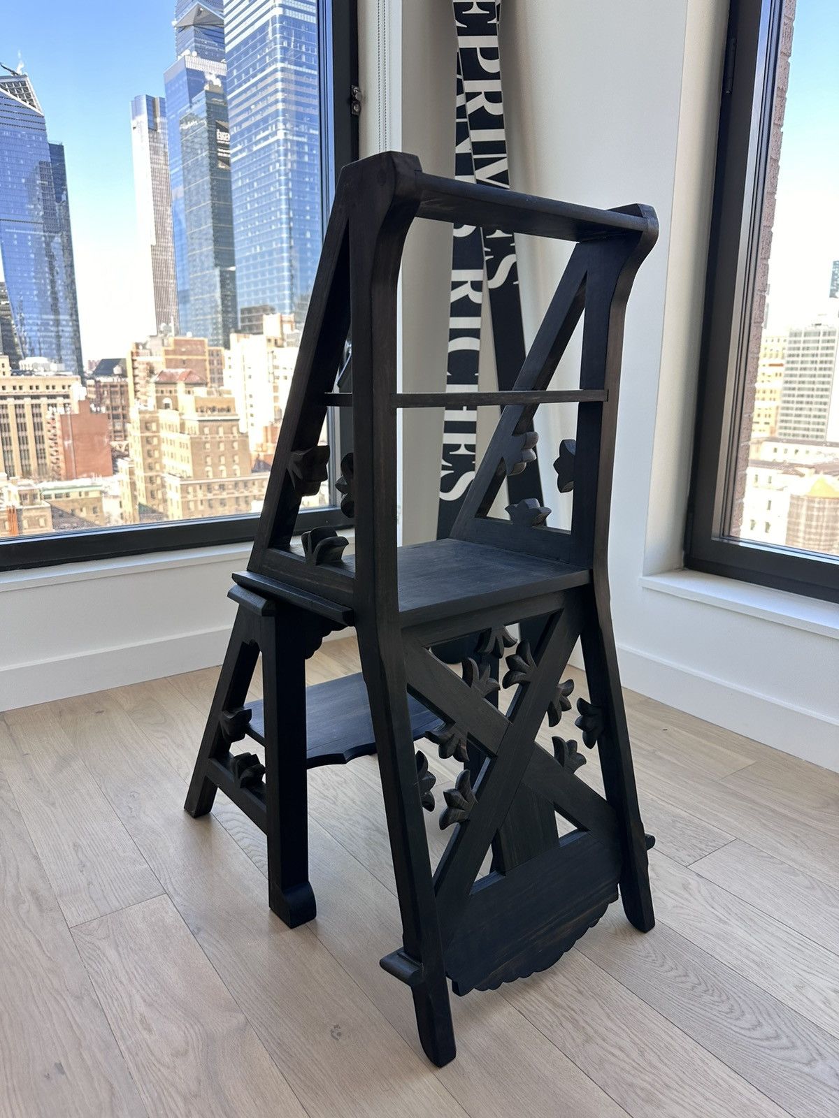 Chrome Hearts CHROME HEARTS EBONY WOOD LADDER CROSS CHAIR 4Gseller Size ONE SIZE - 8 Thumbnail
