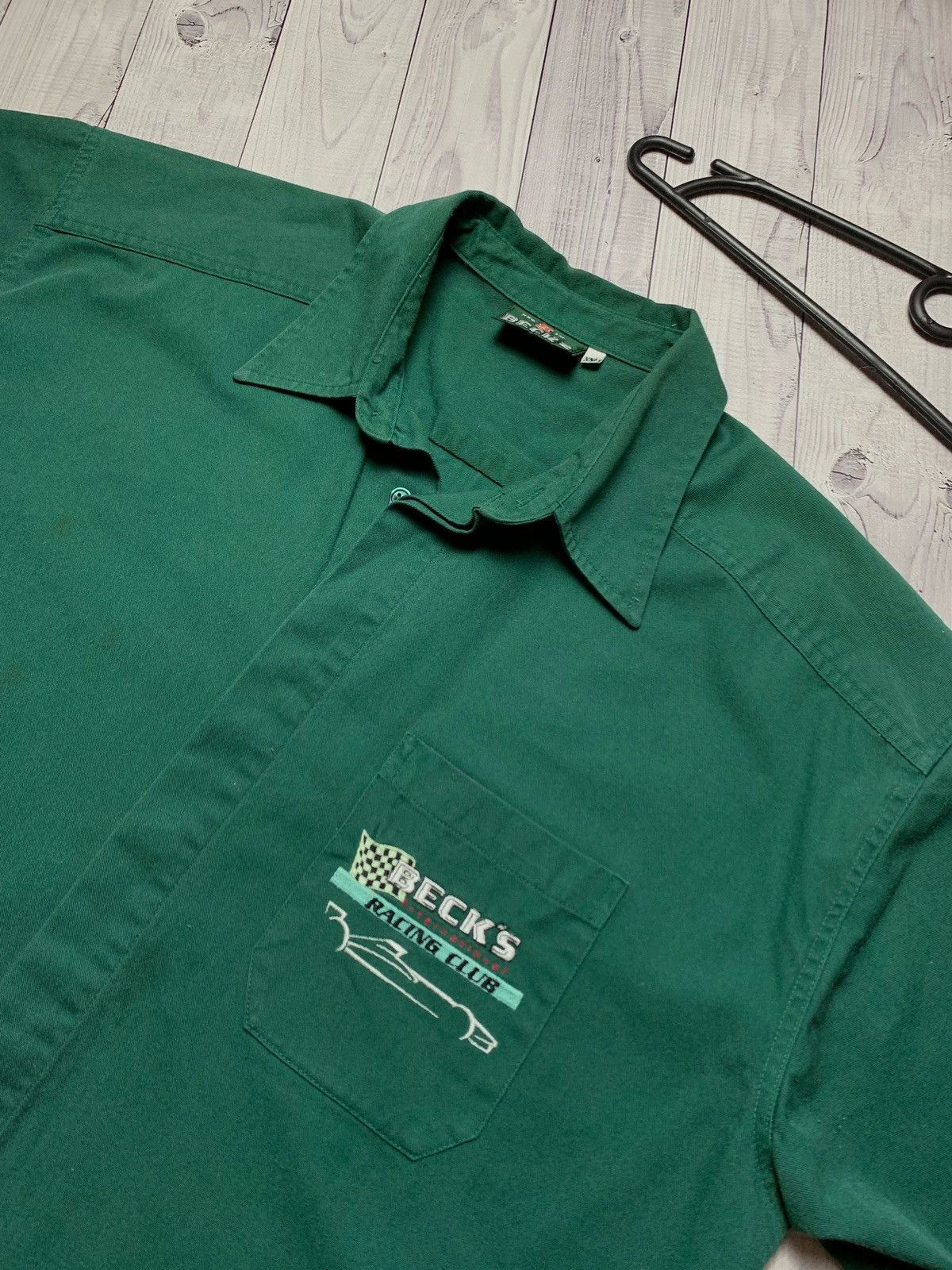 Vintage Becks vintage racing shirt button up size XXL Size US XXL / EU 58 / 5 - 2 Thumbnail