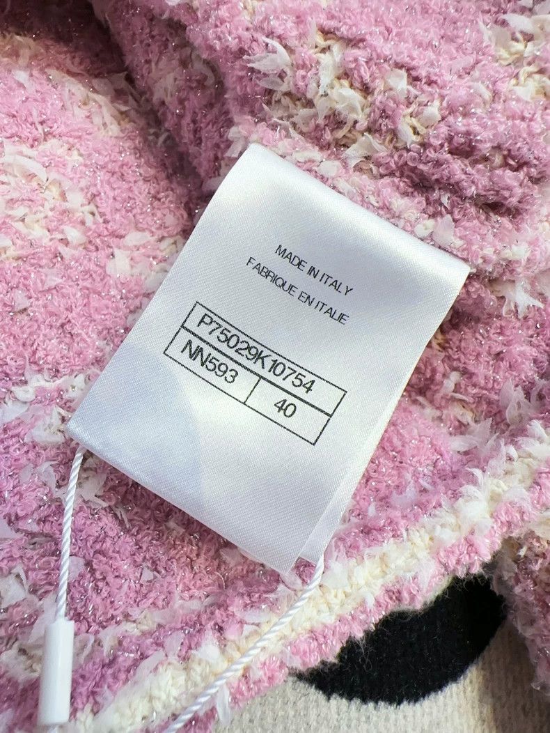 Chanel Chanel 23S spring and summer pink white checkerboard diamo Size S / US 4 / IT 40 - 5 Thumbnail