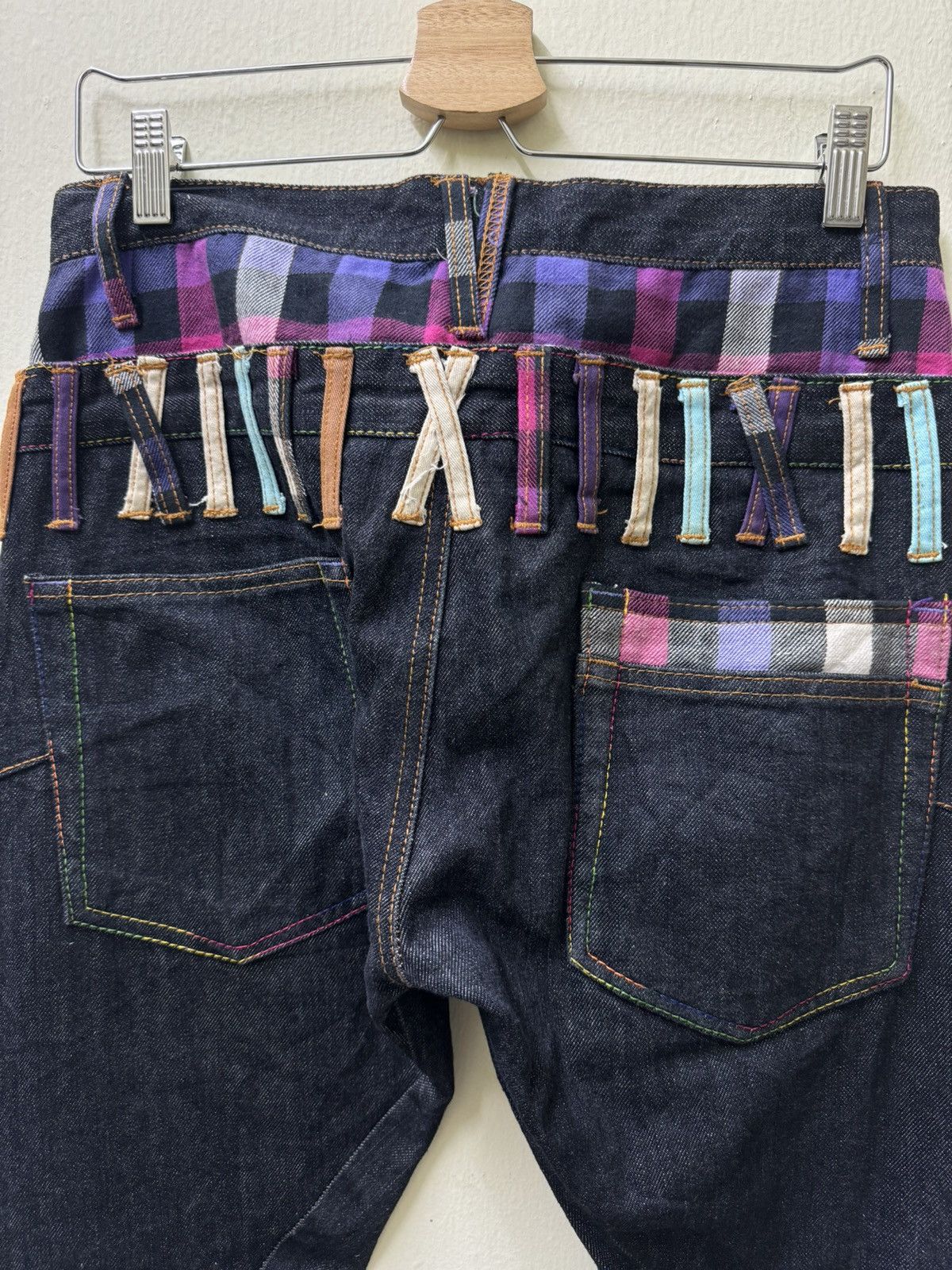 Japanese Brand × Vintage Vintage Nylaus Double Waist Denim Pants Size US 31 - 7 Thumbnail