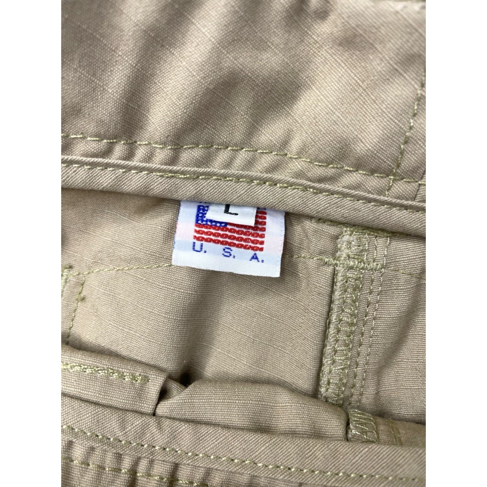 Vintage Kitanica Cargo Shorts Mens Large Beige Tactical Utility Workwear Ripstop USA Size US 33 - 4 Thumbnail