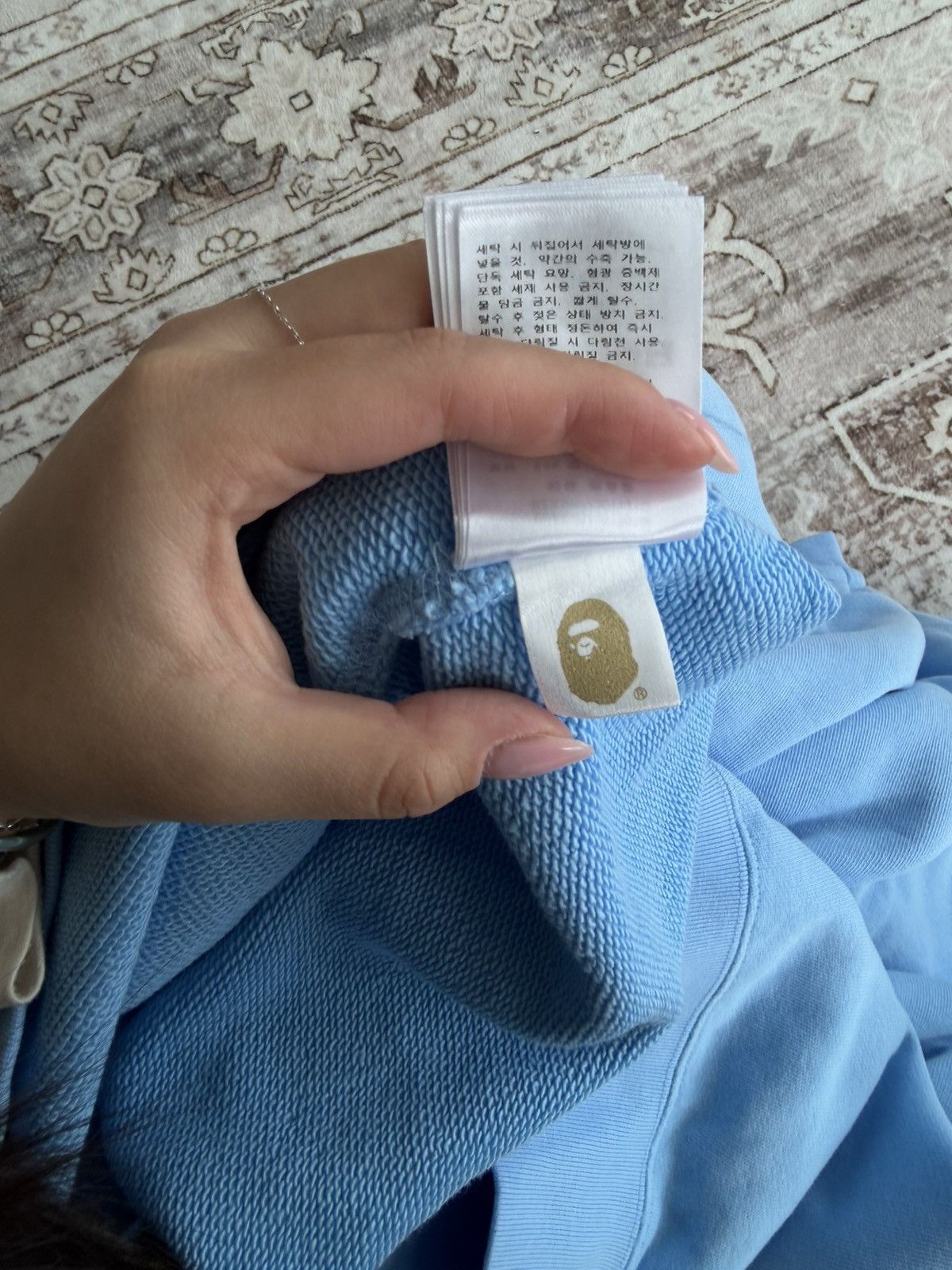 Bape HEAVY WASH BABY MILO RELAXED FIT CREWNECK SWEATSHIRT LARGE Size US L / EU 52-54 / 3 - 5 Thumbnail