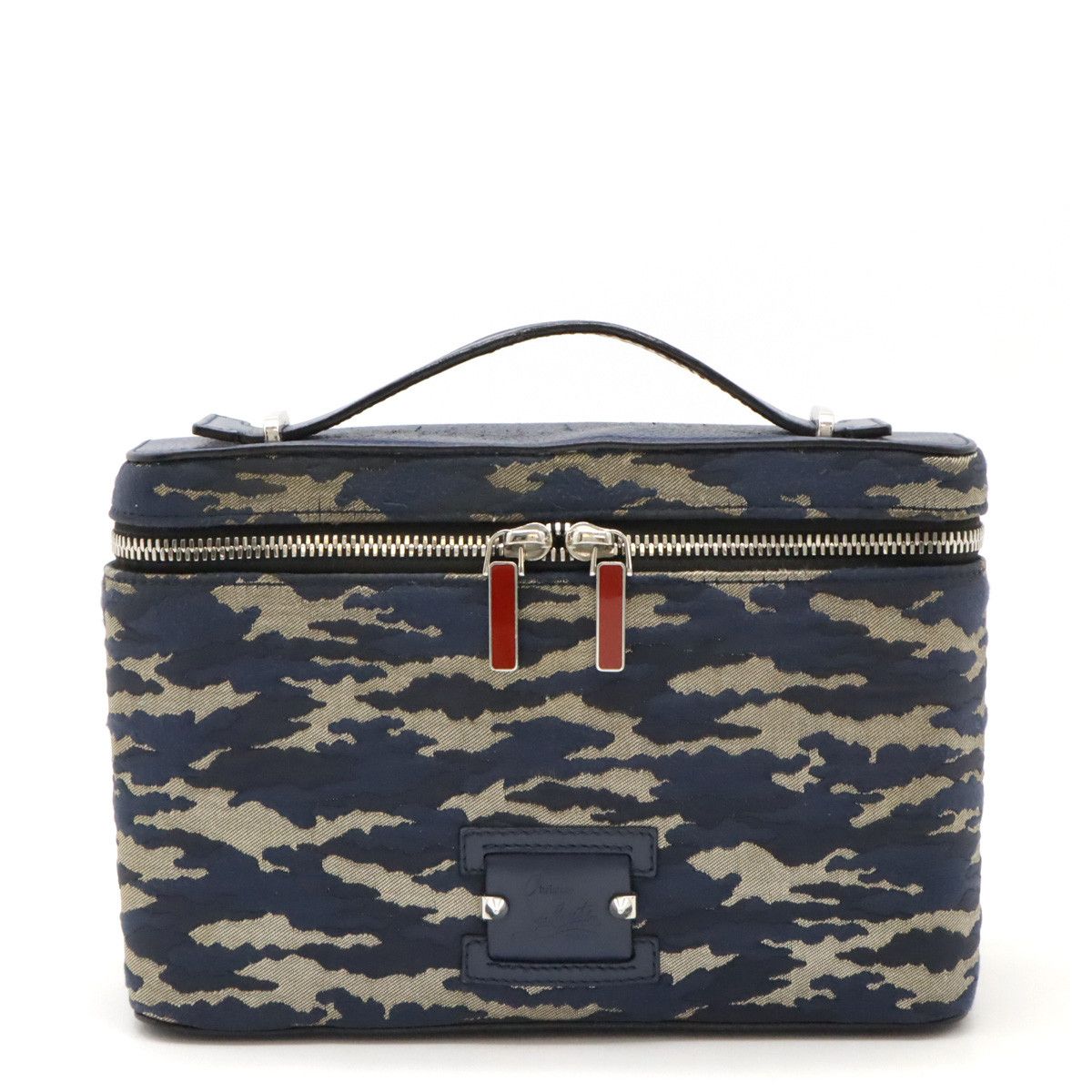 Christian Louboutin Christian Louboutin Christian Louboutin Jacquard Leather Handbag Canvas Handbag in Very Good Condition Size ONE SIZE - 1 Thumbnail