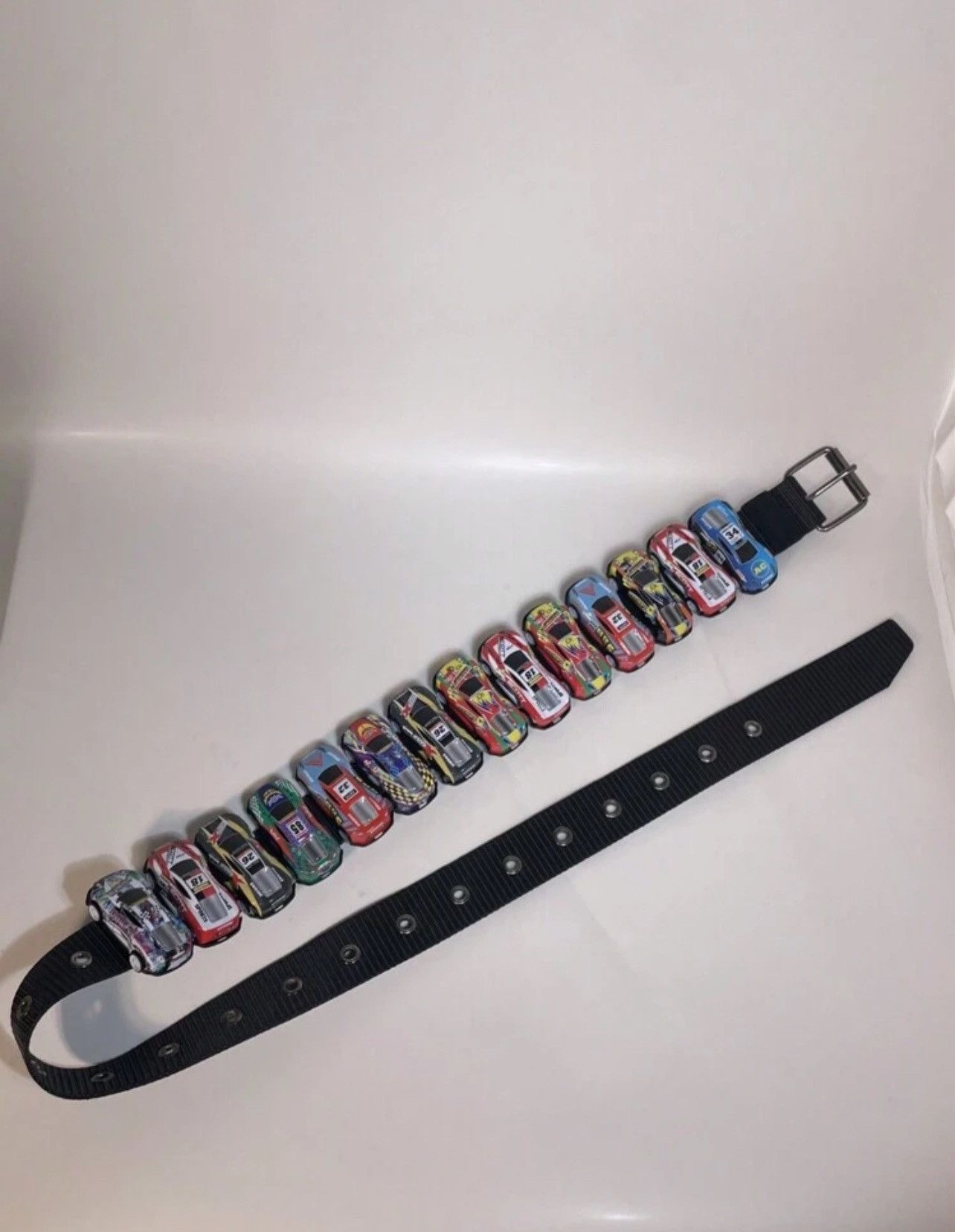 Vintage HANDMADE MINI RACE CAR SHAPED BELT Size ONE SIZE - 2 Thumbnail