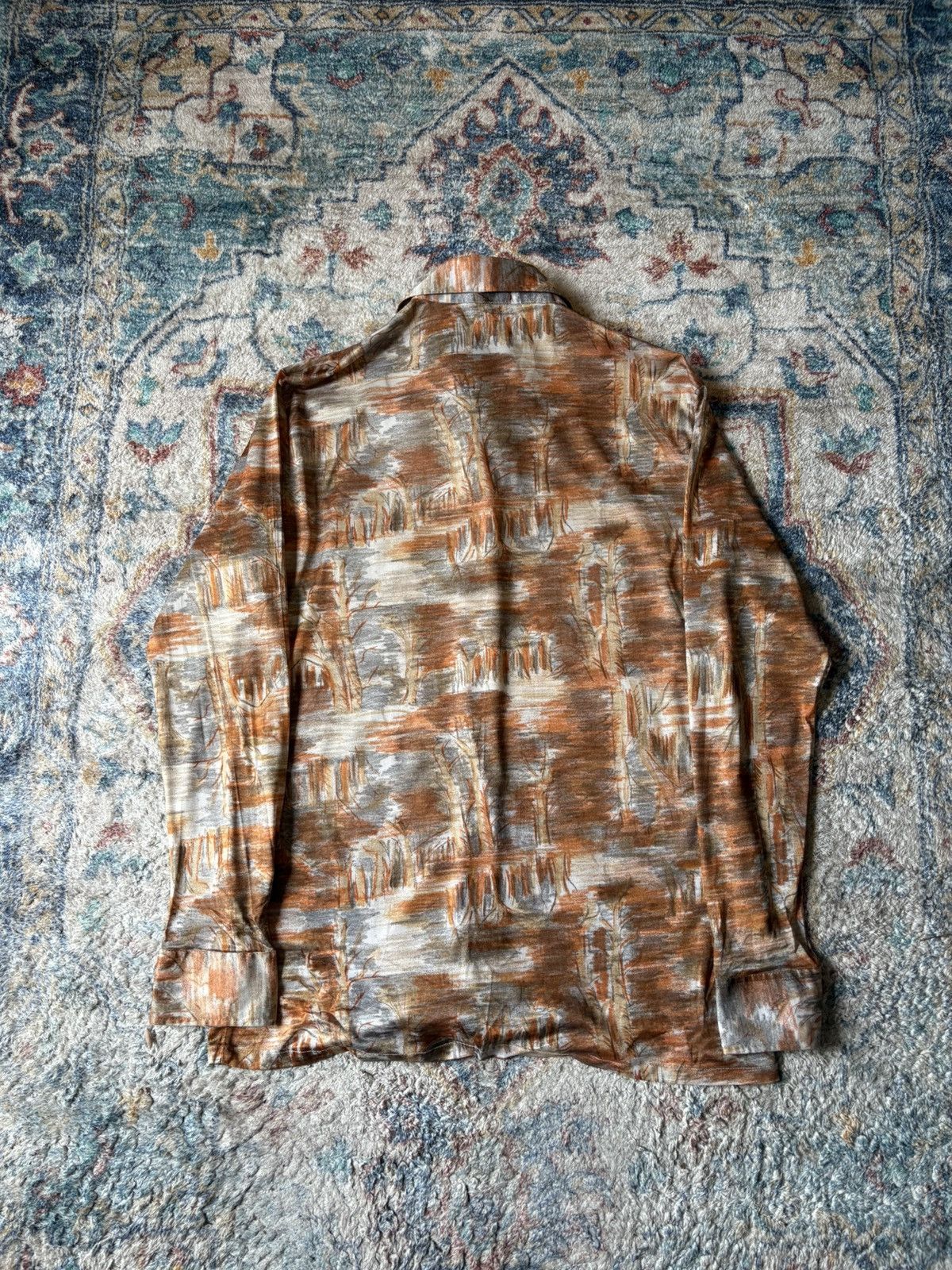 Vintage Vintage 70s Lancer Abstract Print Button-up Shirt Size US L / EU 52-54 / 3 - 2 Thumbnail