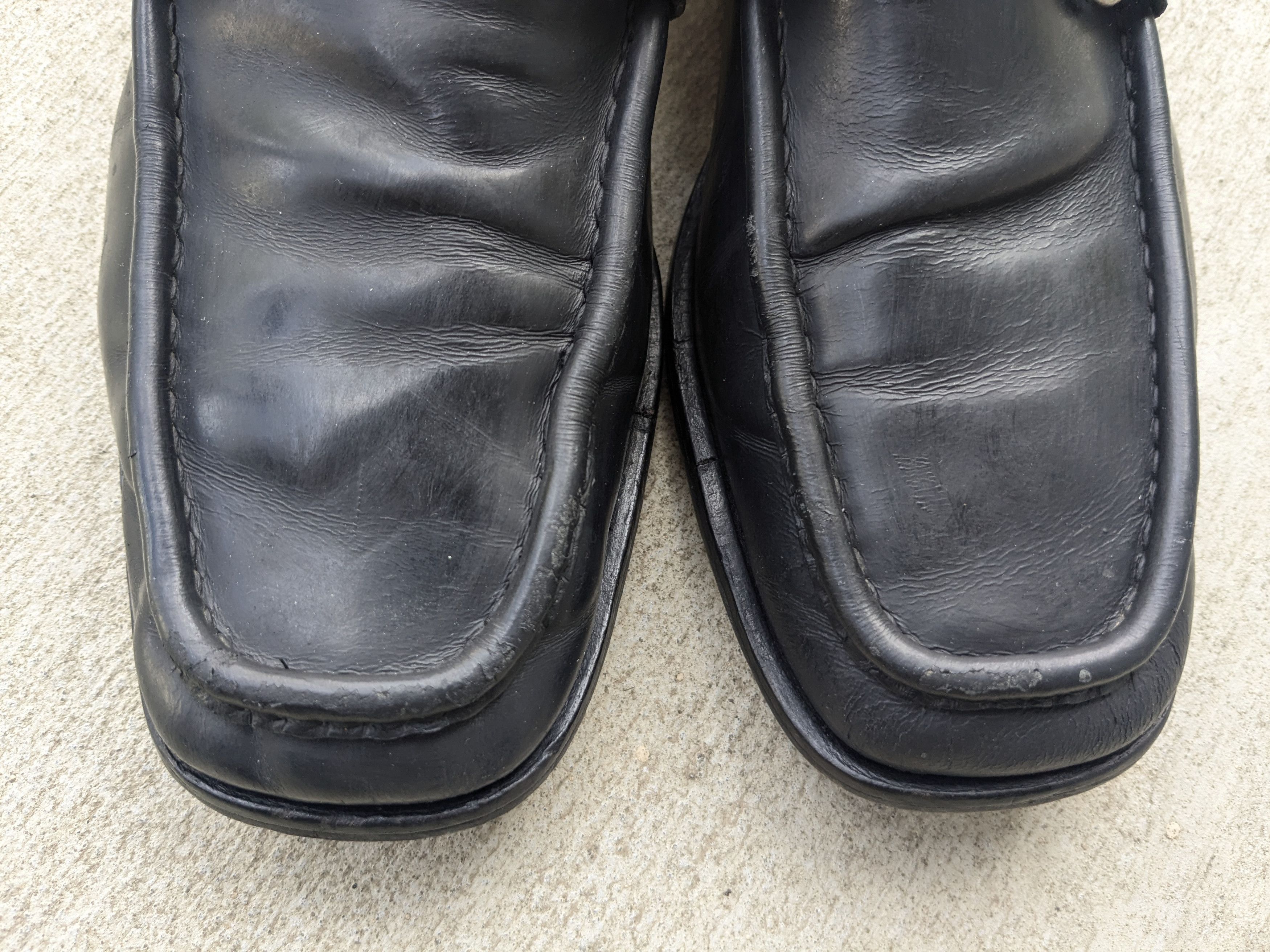 Gucci × Vintage Gucci Horsebit Loafers Black 9 D Leather Italy Slip On Size US 9 / EU 42 - 4 Thumbnail