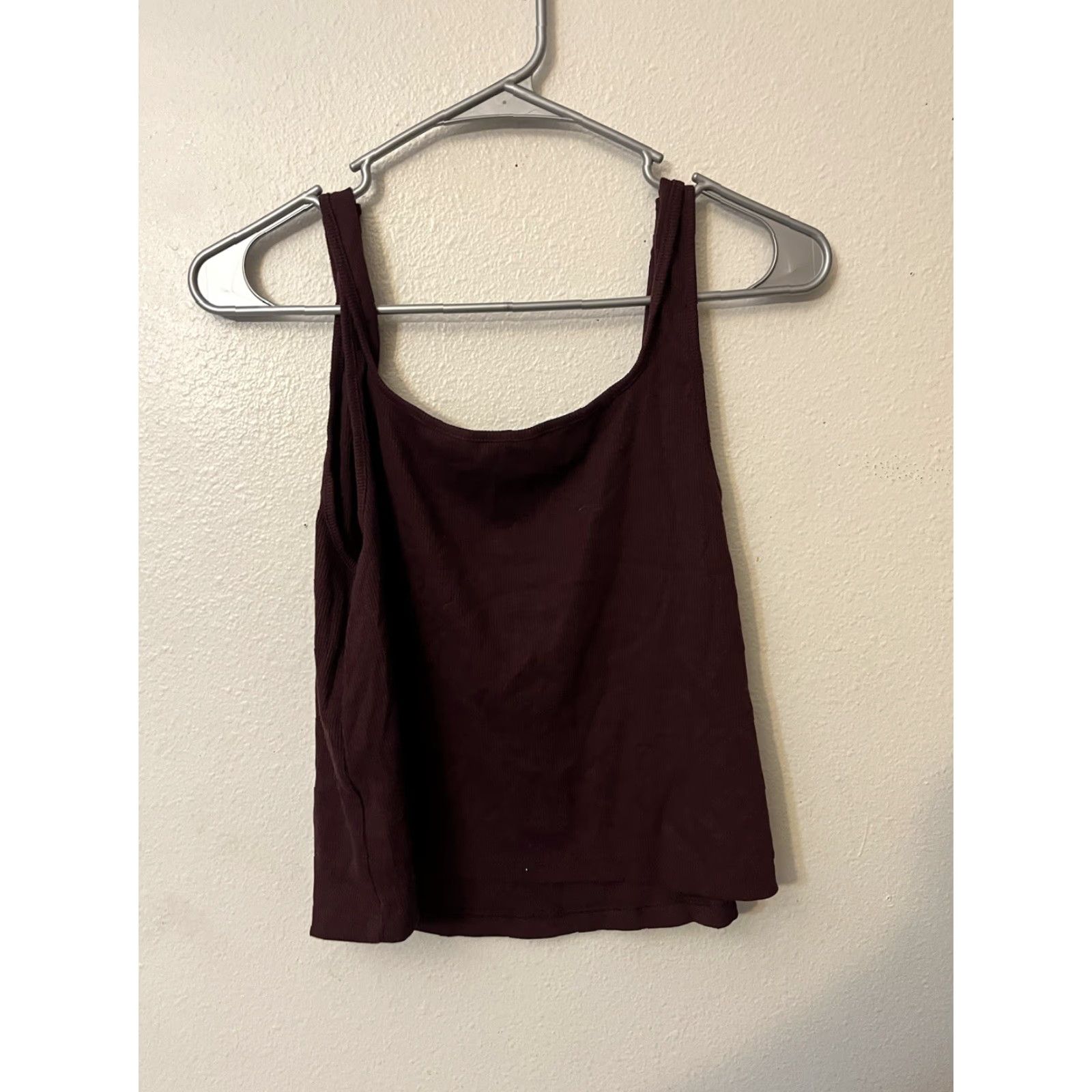 Old Navy Old Navy V-Neck Tank Top Women XL Maroon Cotton Slim Size XL / US 12-14 / IT 48-50 - 3 Thumbnail
