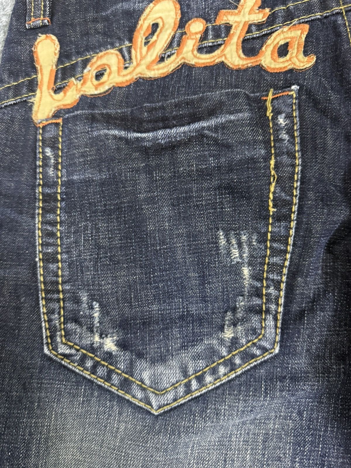 Hysteric Glamour A16 VINTAGE LOLITA DISTRESS CLAWMARK MUDWASH Size US 33 - 18 Thumbnail