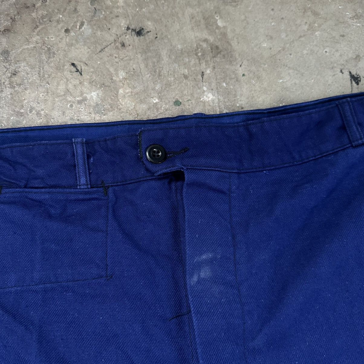 Le Laboureur 1970ʼs Vintage utility French HBT Sanfor Cotton Work Pants Size US 38 / EU 54 - 5 Thumbnail