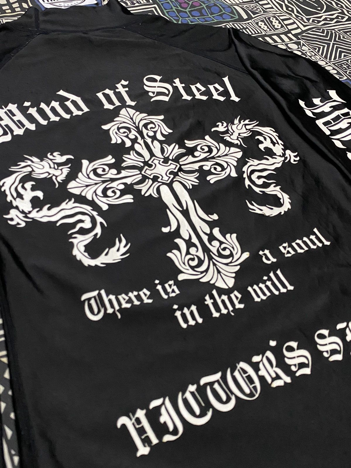 14th Addiction × Japanese Brand × Le Grande Bleu (L.G.B.) Body Maker Chrome Cross Polyster Longsleeve T shirt Size US S / EU 44-46 / 1 - 10 Thumbnail